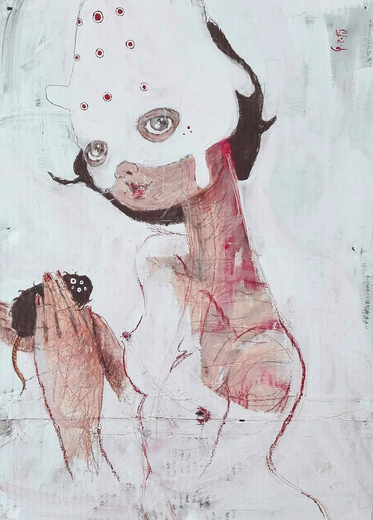 "Sposa Bambina" Something to believe in by Diego Gabriele
acrylic and pencil on cardboard