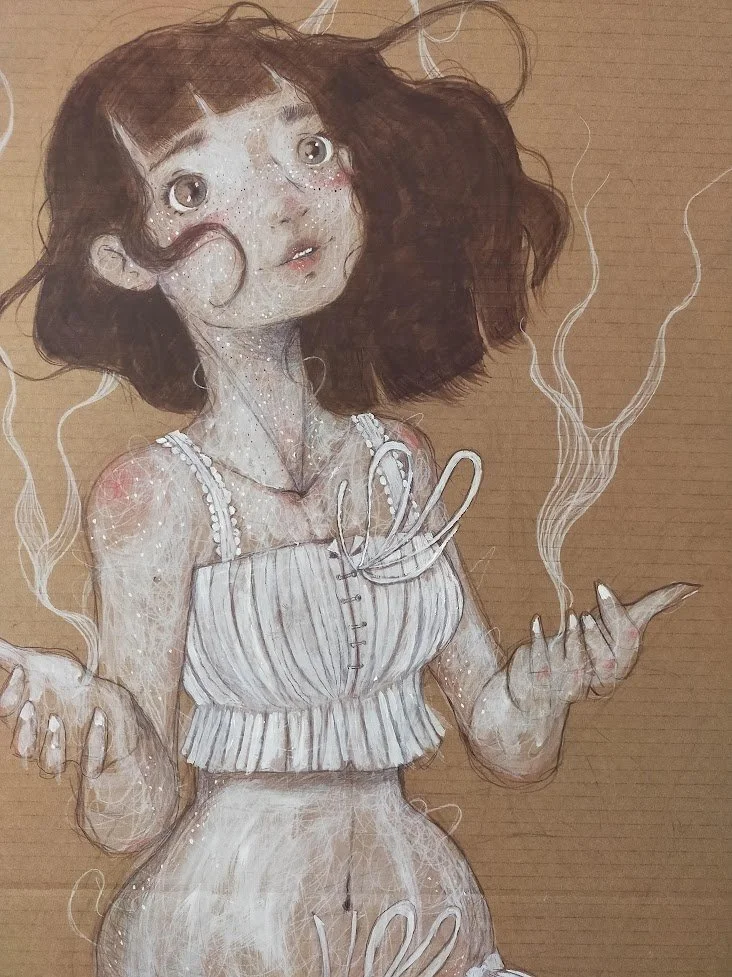 Mondi Invisibili - Sto Sognando - Diego Gabriele
Acrylic and pastel painting on cardboard