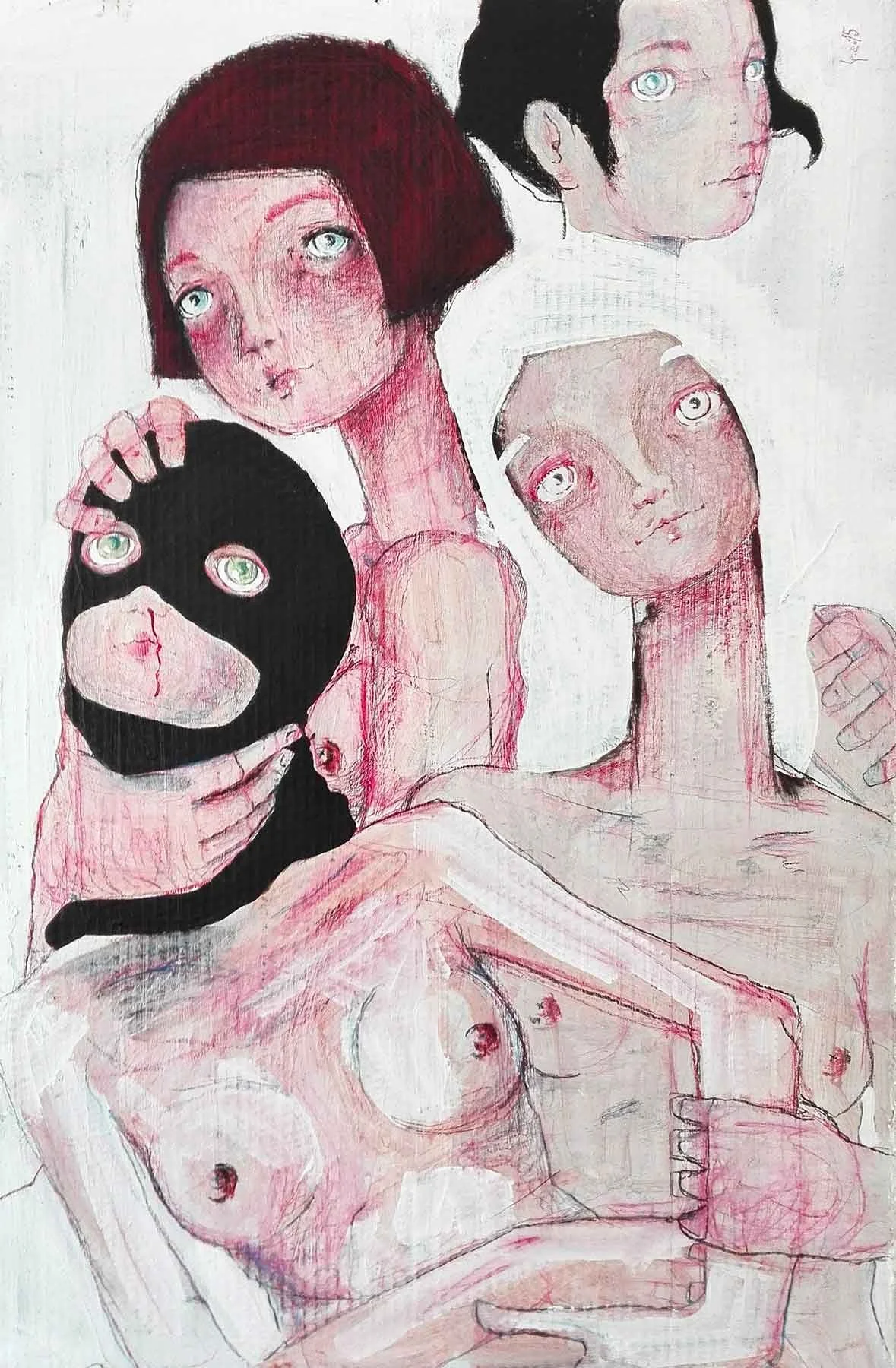 "Personalità" Burnout Series by Diego Gabriele
acrylic and pencil on cardboard