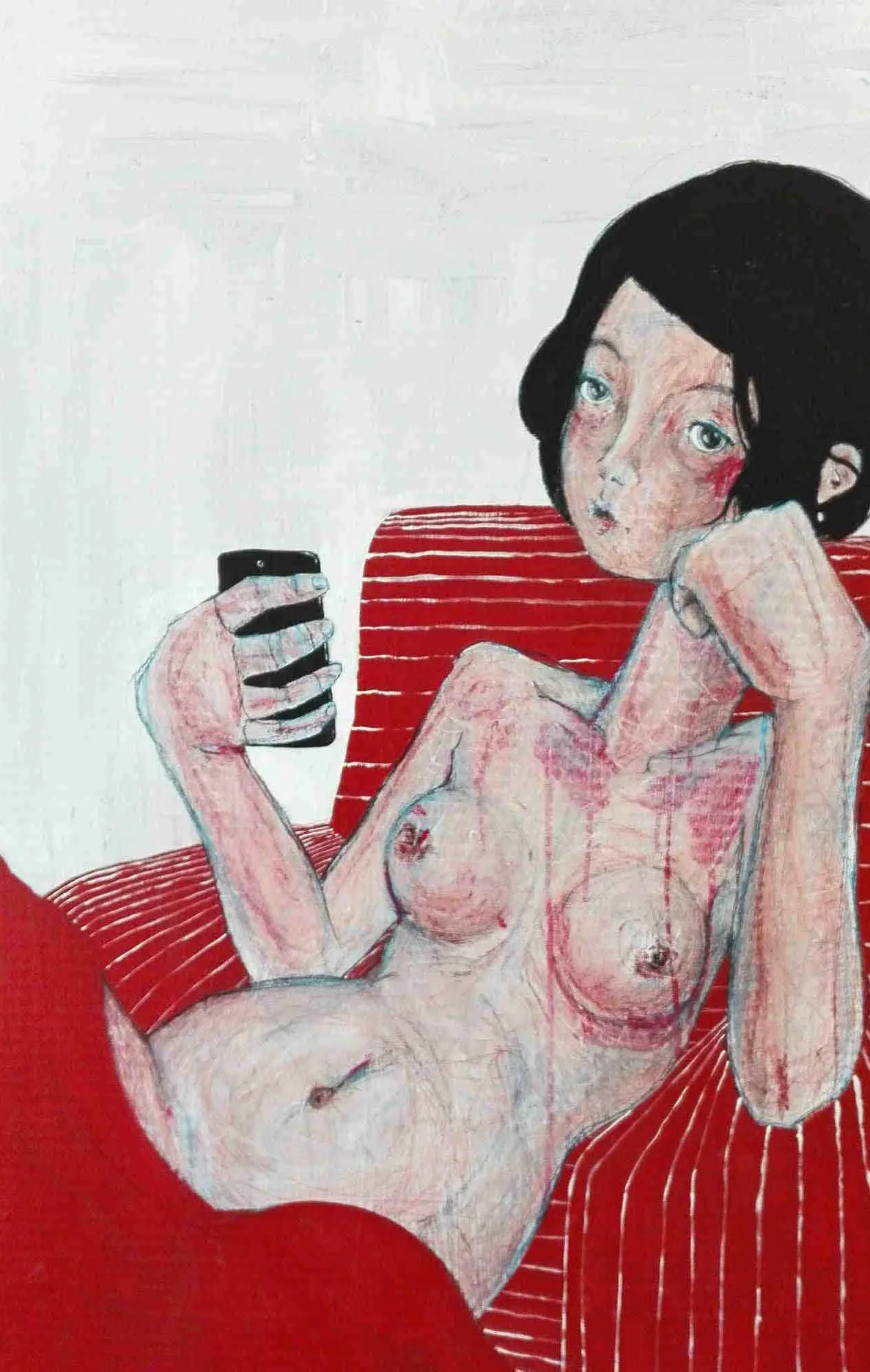 "Modella" Burnout Series by Diego Gabriele
acrylic and pencil on cardboard