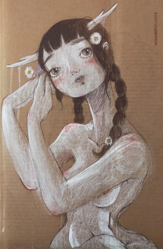 Mondi Invisibili - Arrivo della Primavera - Diego Gabriele
Acrylic and pastel painting on cardboard