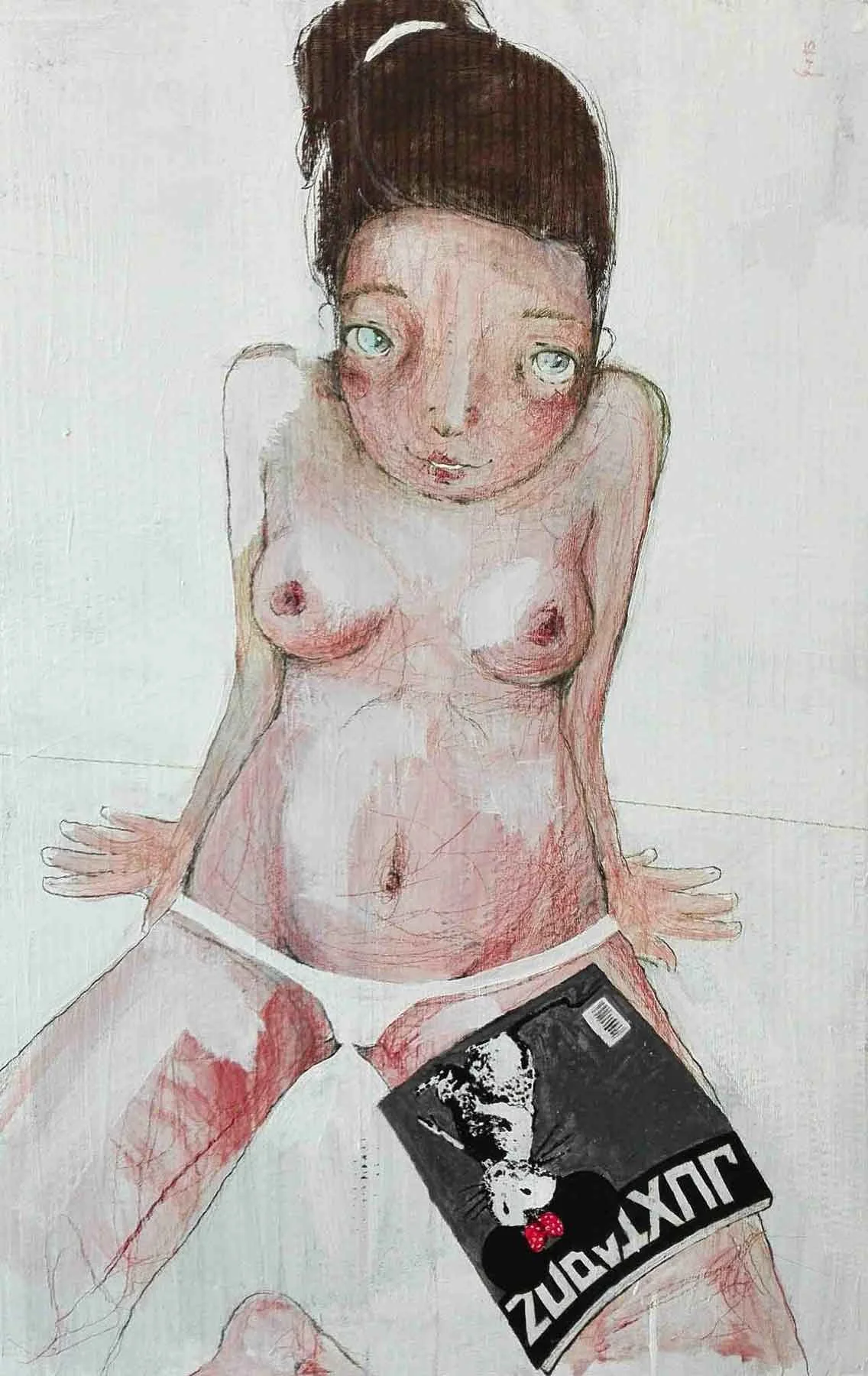 "Giocando con Juxtapoz" Burnout Series by Diego Gabriele
acrylic and pencil on cardboard