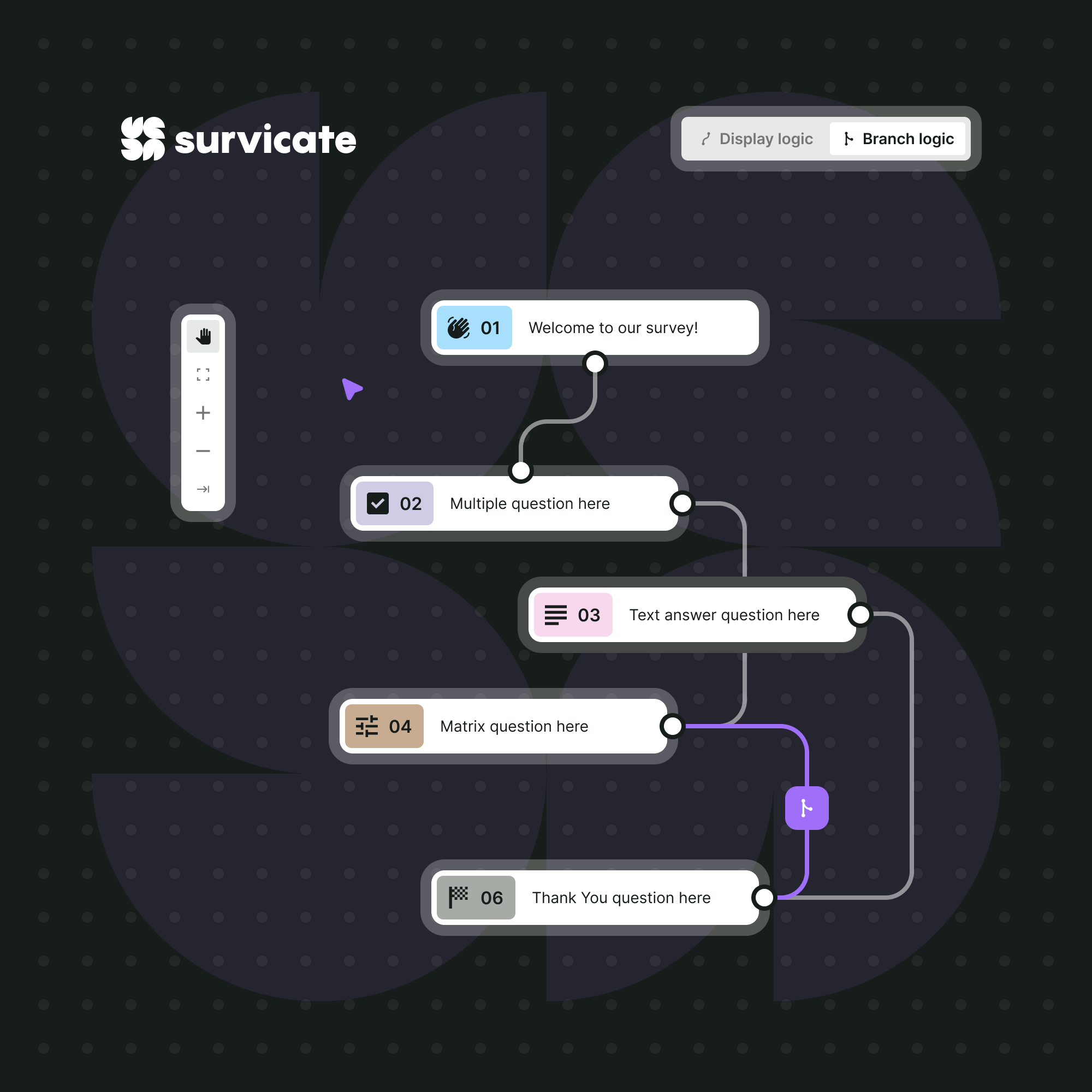 Designing a scalable visual logic system for advanced surveys