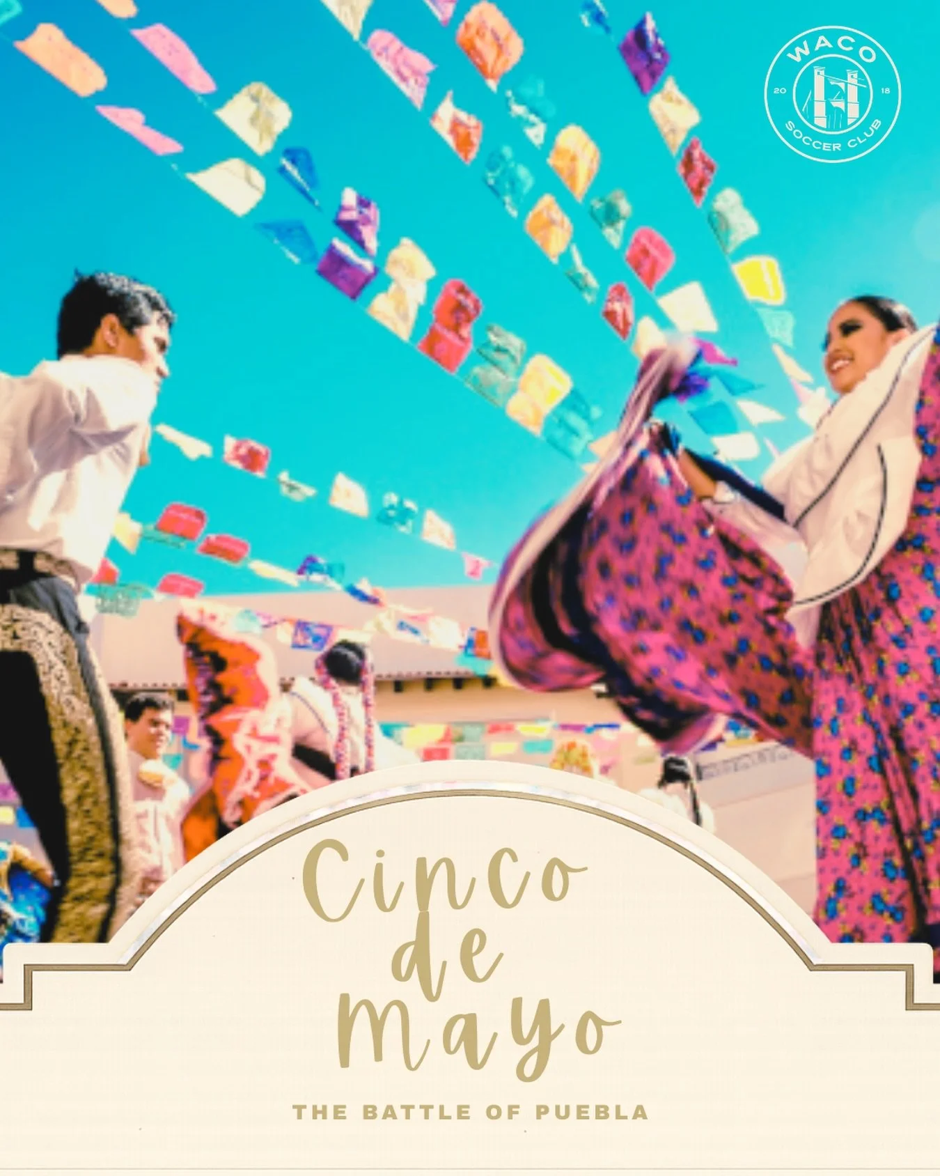 Feliz Cinco de Mayo, Waco. 🇲🇽

Today we honor the Battle of Puebla and the resilience, pride, and unbreakable spirit of the Mexican people.

We are celebrating that heart, pride, and resilience that makes this city ours.

#CincoDeMayo #WacoSC