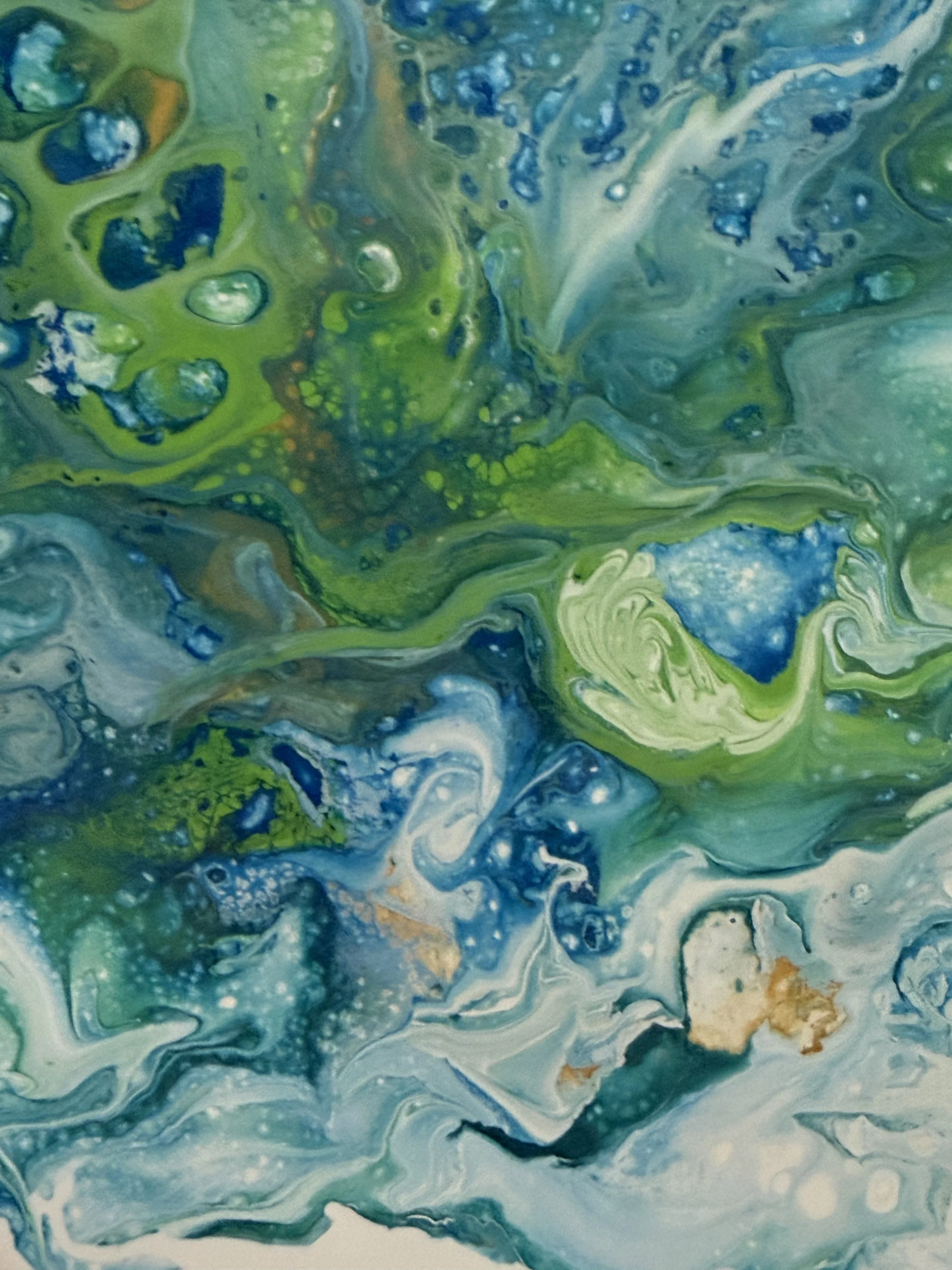 Close up of a practice piece to test the colors.  I love this!
