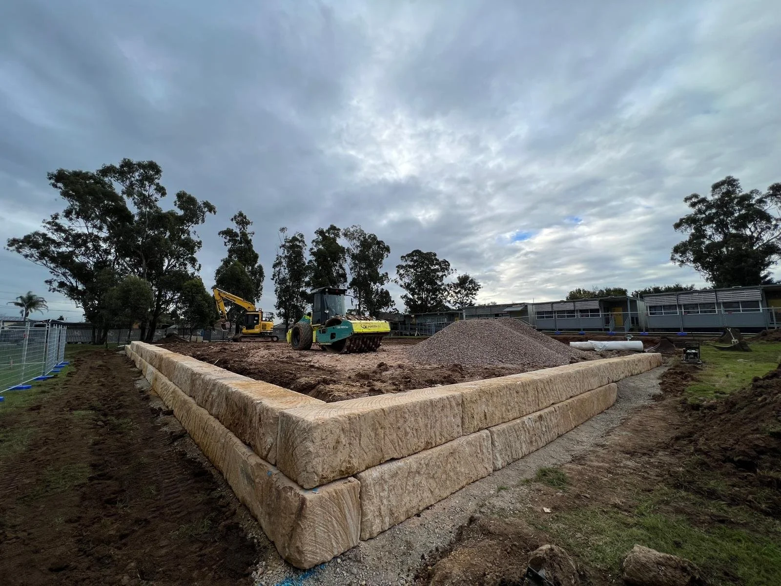 Excavation and haulage services for civil construction project