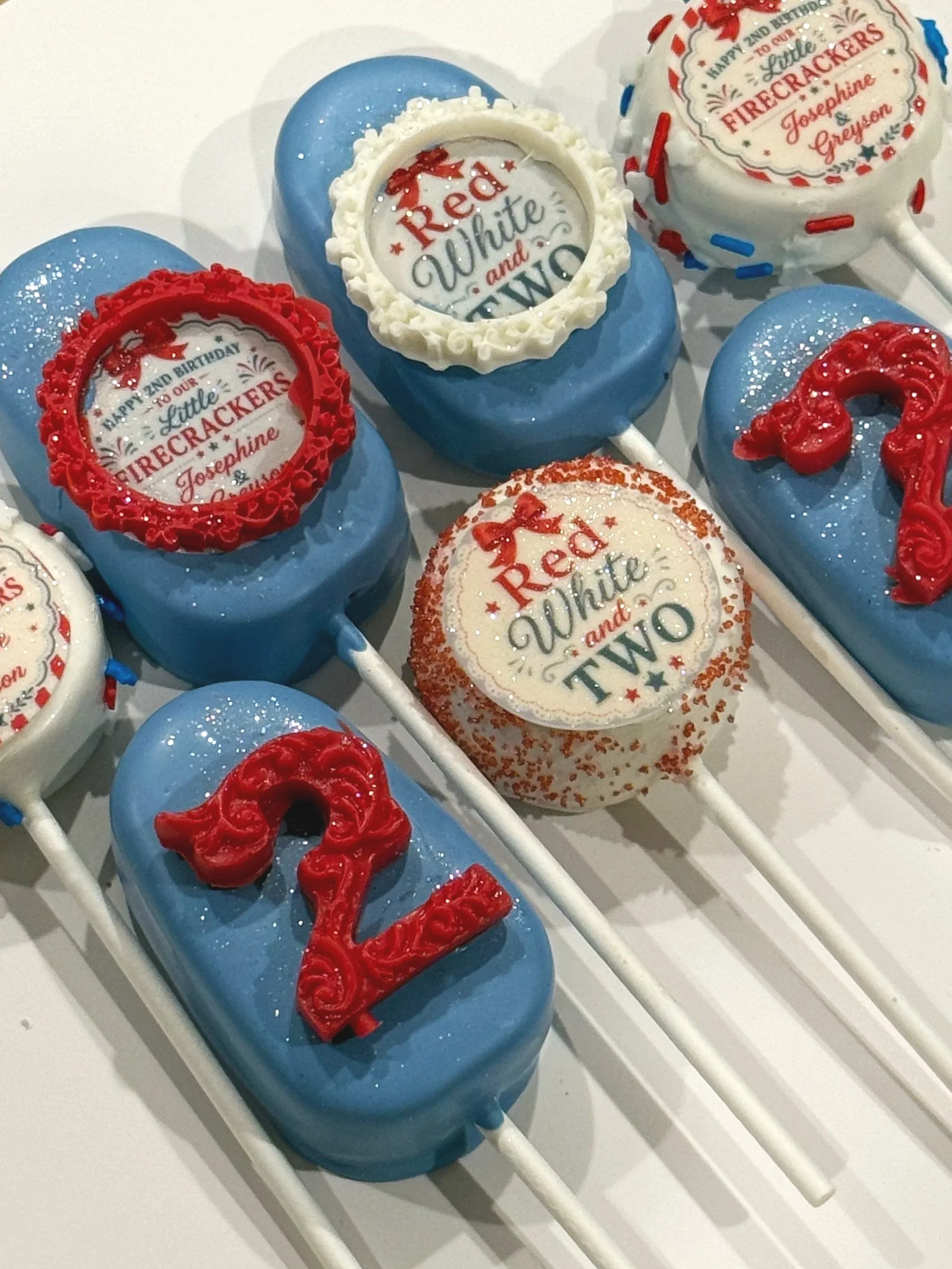 Red, White and Two - Fourth of July Birthday!
