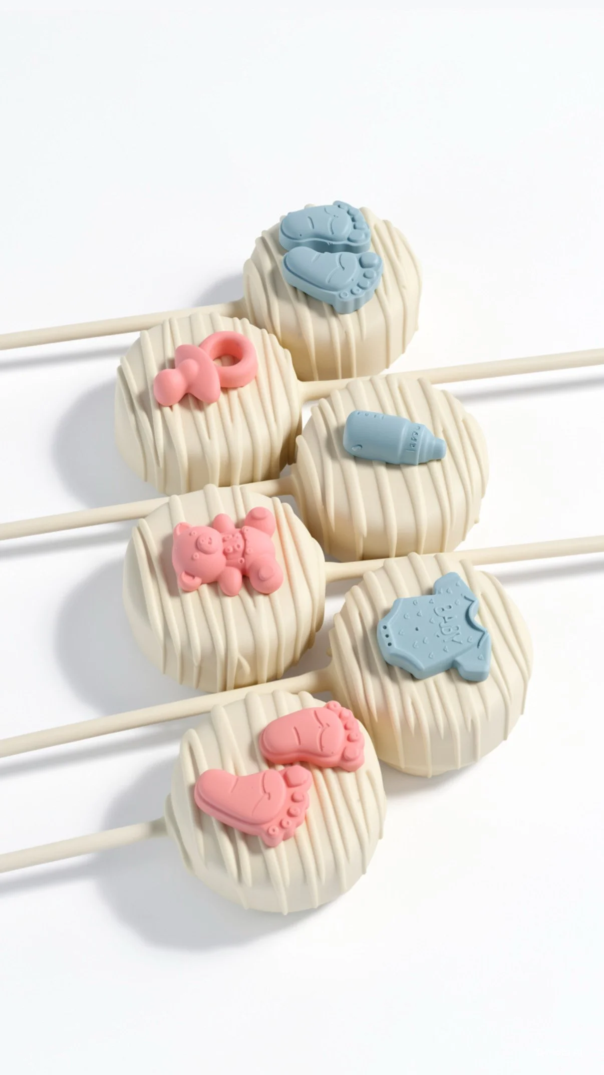 Gender Reveal Cake Pops / Pacifier / Baby / Boy / Girl
