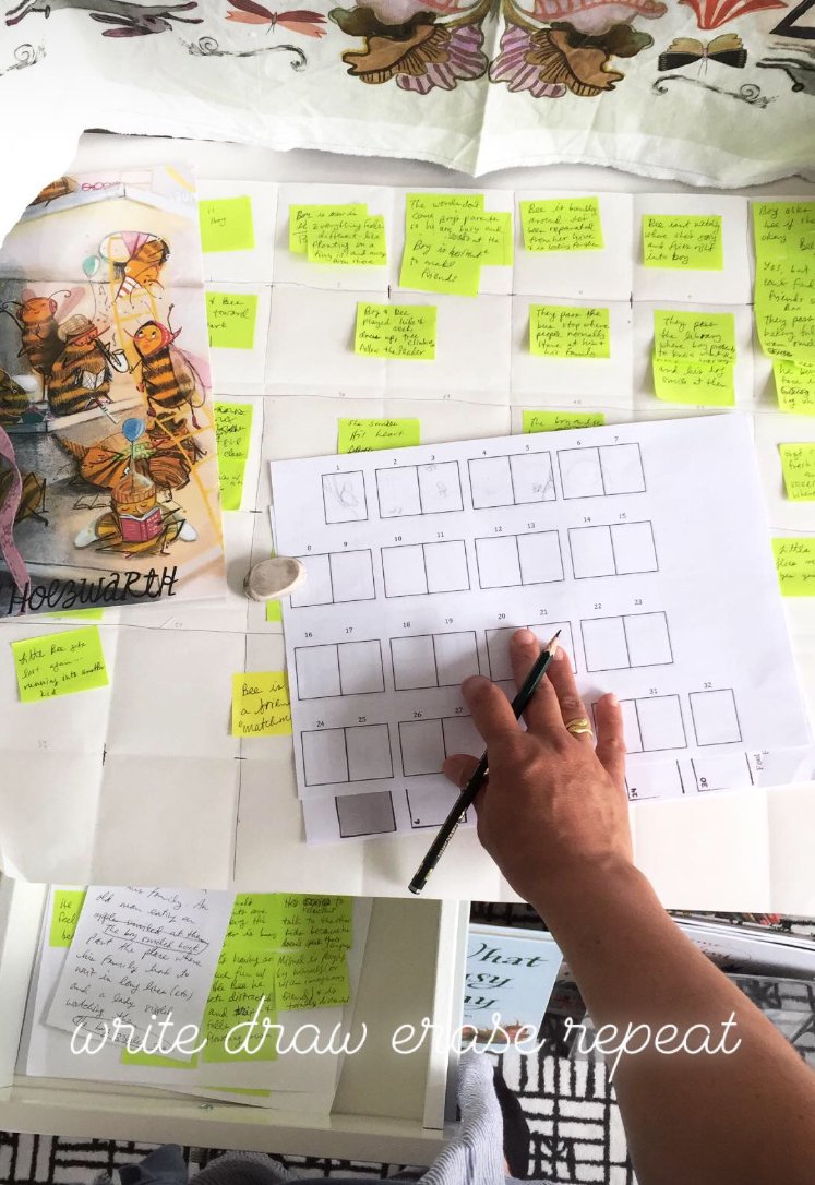 Thumbnails, sketches, dummy books...