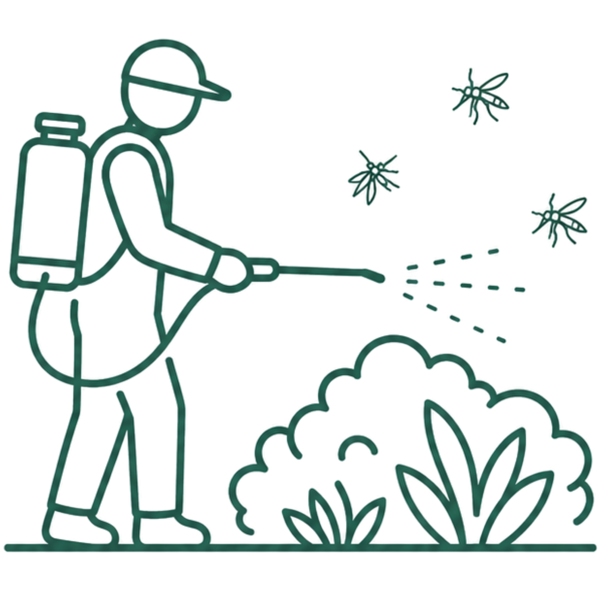 Line art illustration of a person sitting on a bench, wearing headphones, with a backpack beside them, surrounded by cannabis leaves.