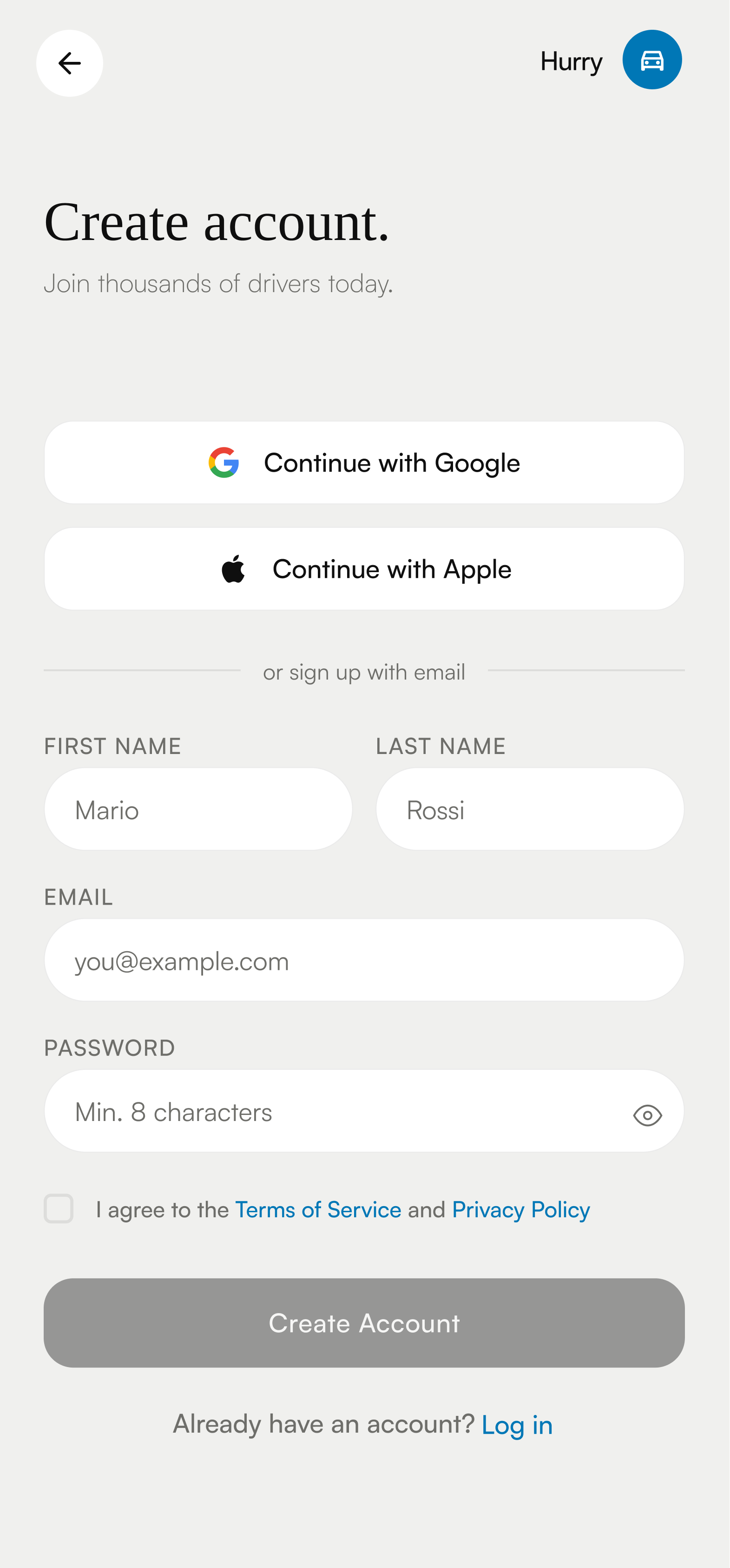 Hurry - Create Account.png
