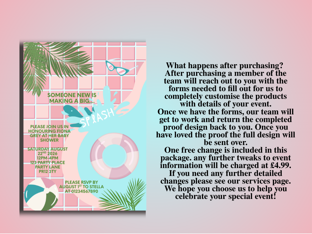 Make a Splash! Baby Shower Full Design Package
