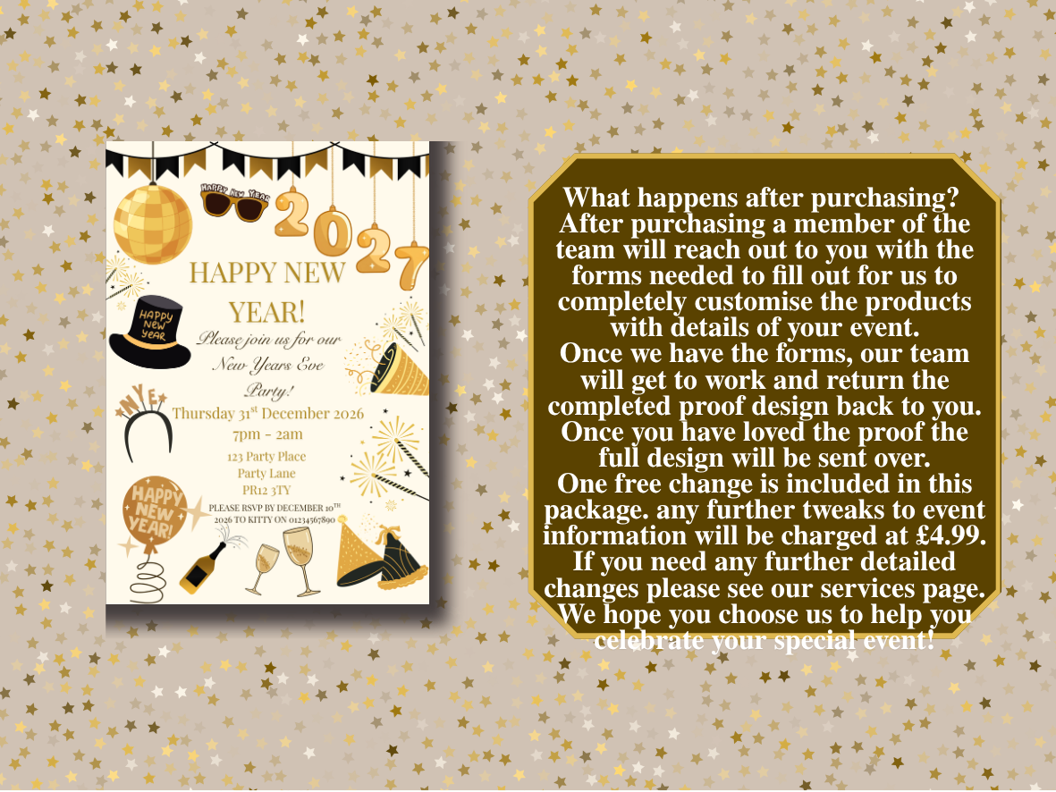 Midnight Prop Full Invite Design Package