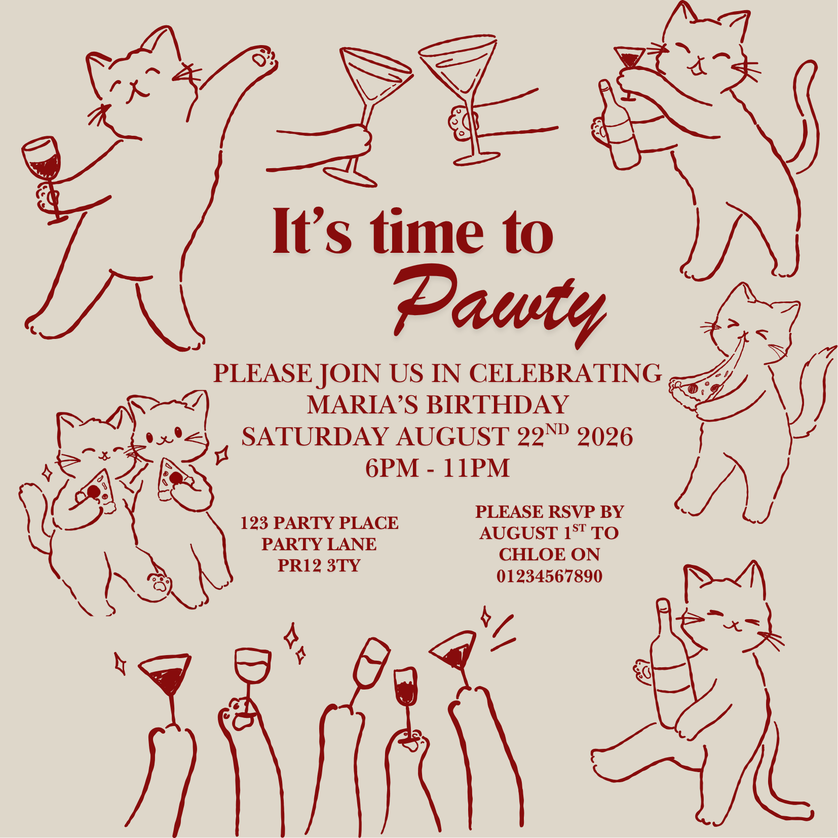 Paw-Ty Time Design Full Package