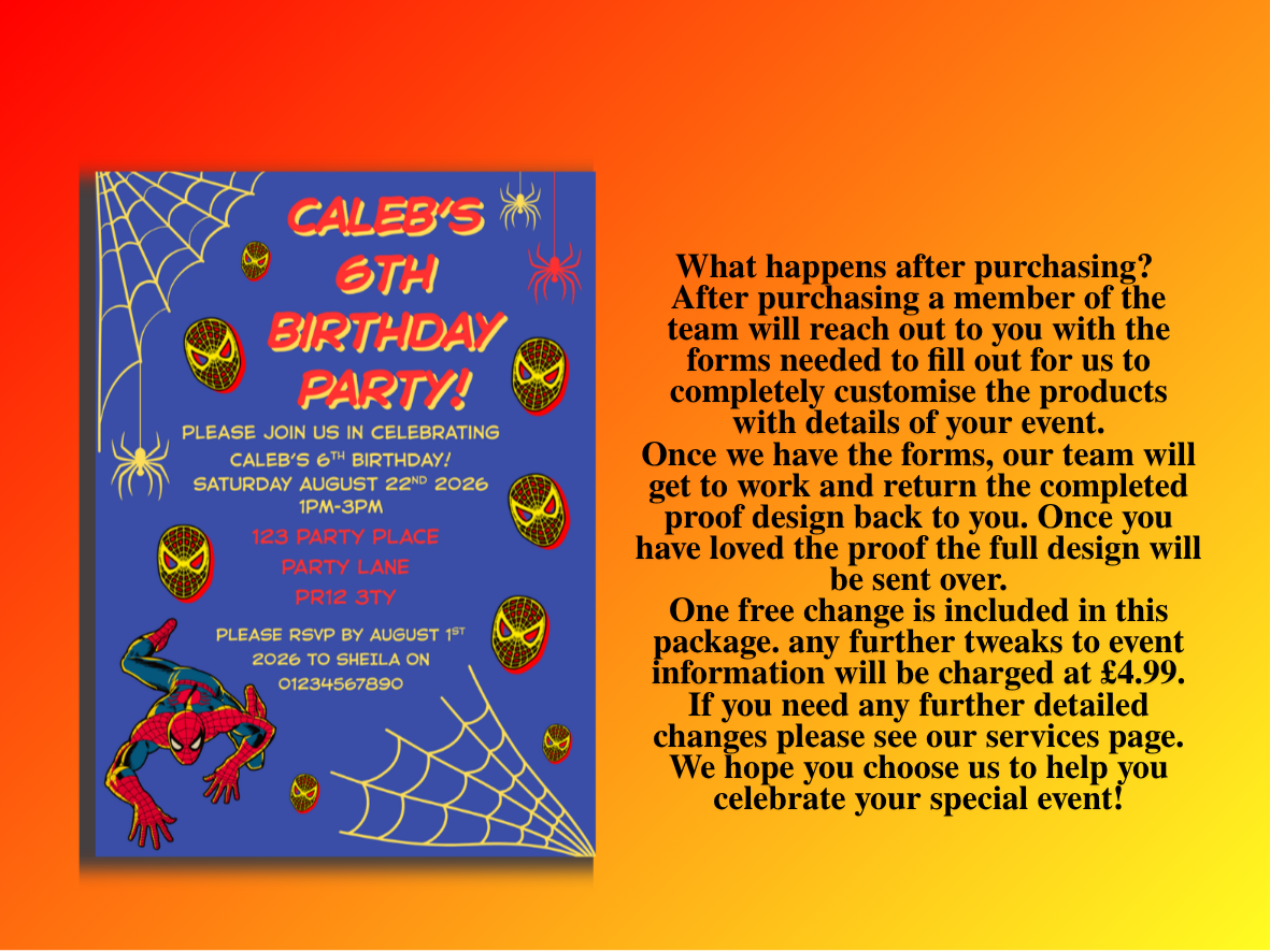 Comic Spider Design Full Package