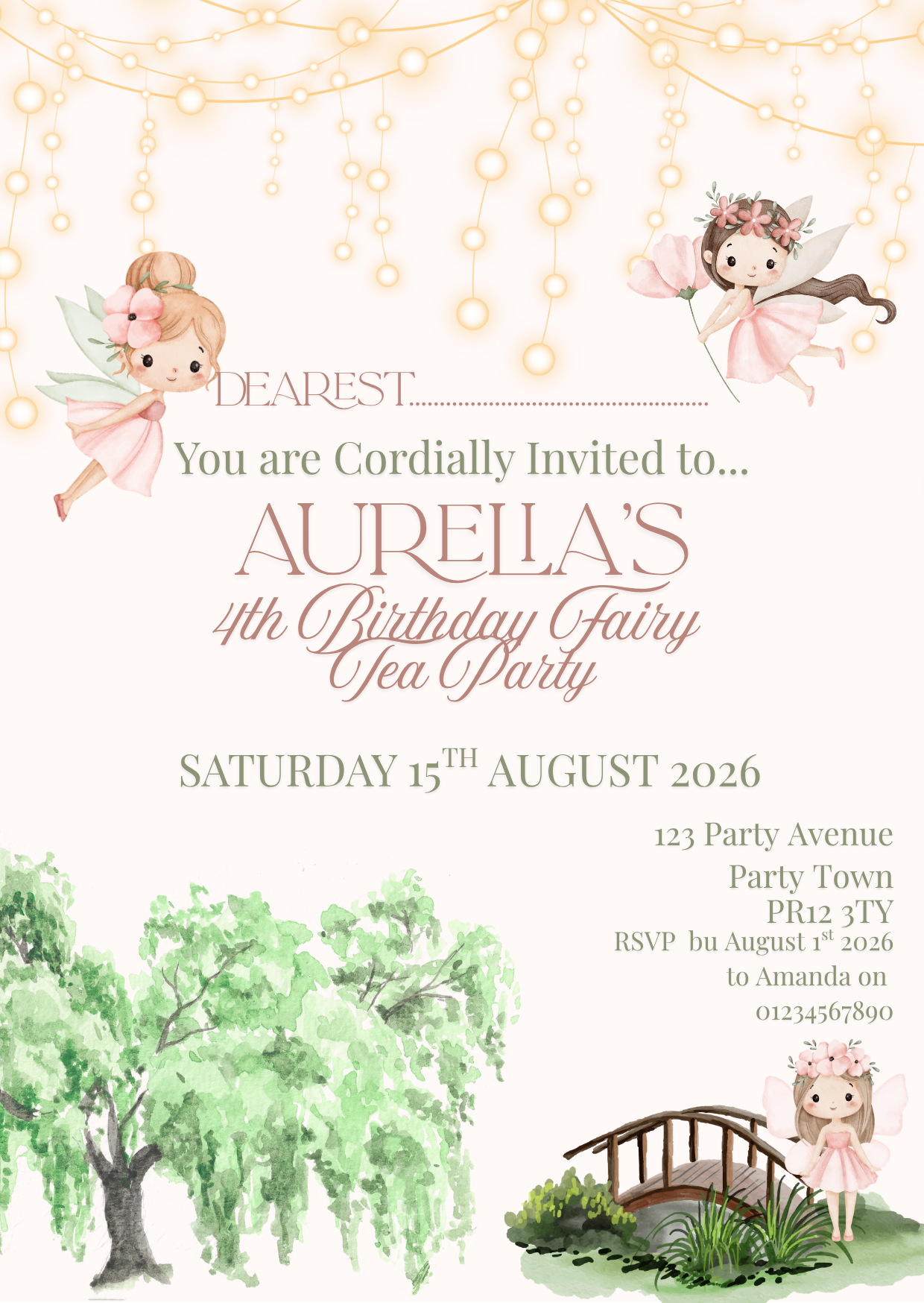 Fairytale Forest Invite Design Package