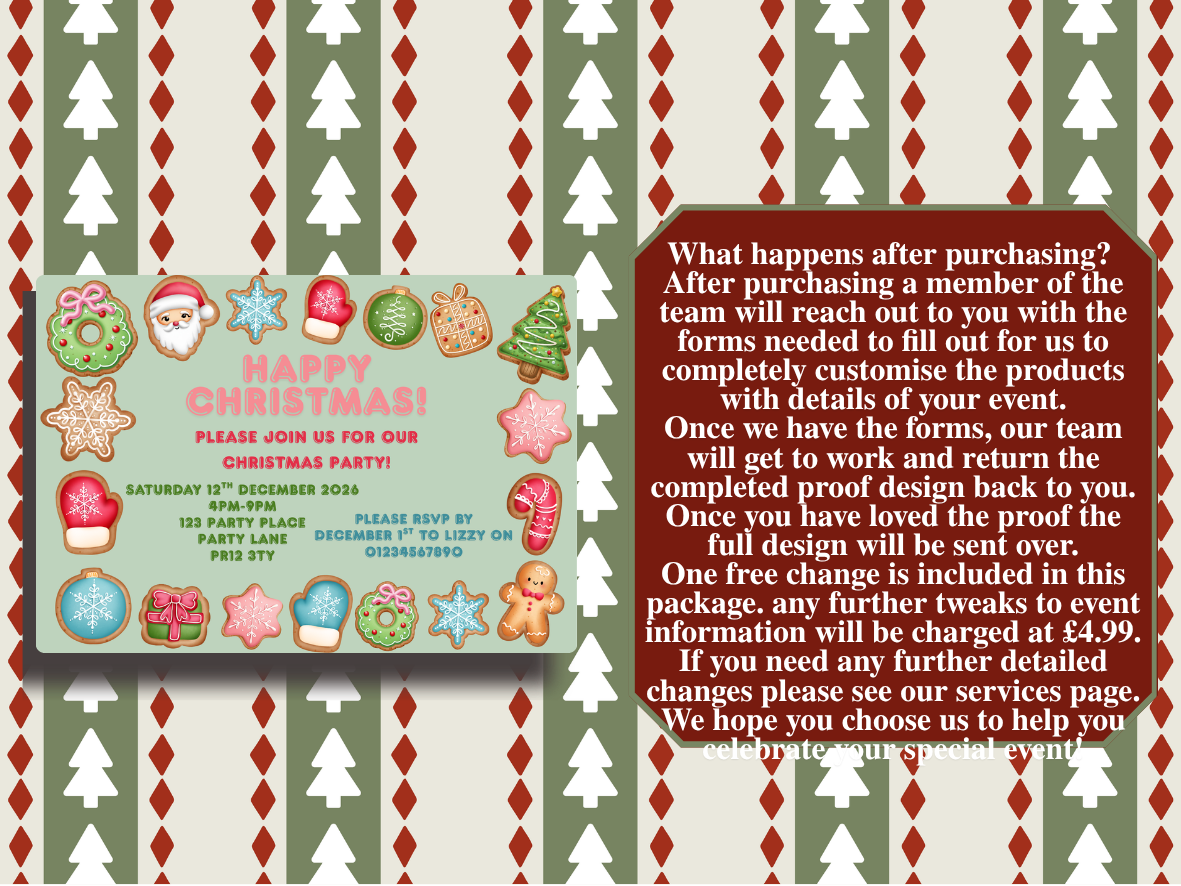 Cookie Cutie Full Invitation Design Package