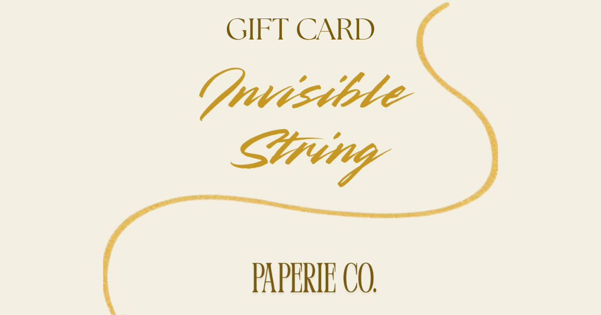 Invisible String Gift Card