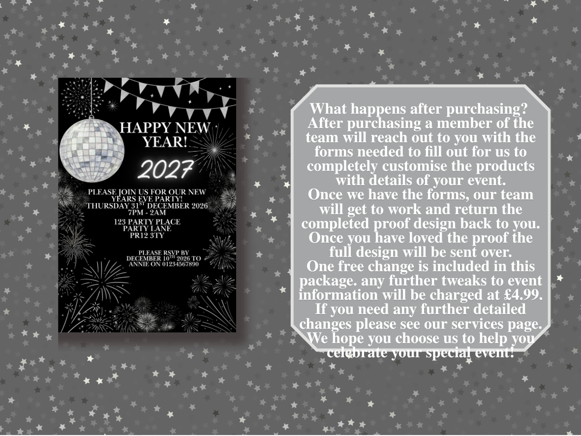 Shimmer Countdown Full Invite Design Package