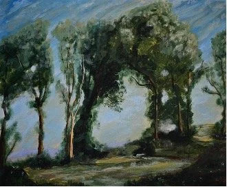 On the Hillside (Study based on Corot".jpg
