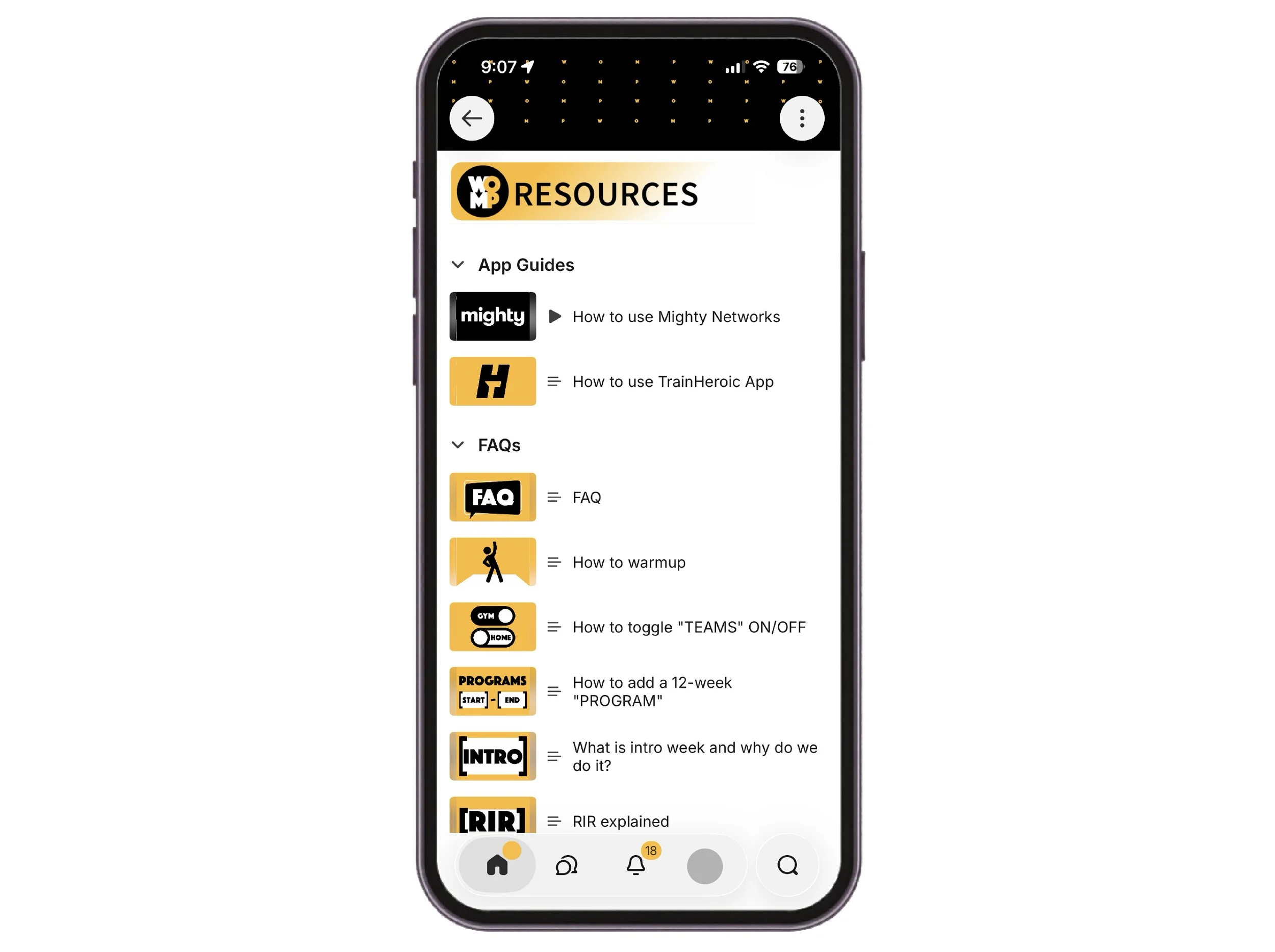 Mighty Networks Member Resources Education Hub