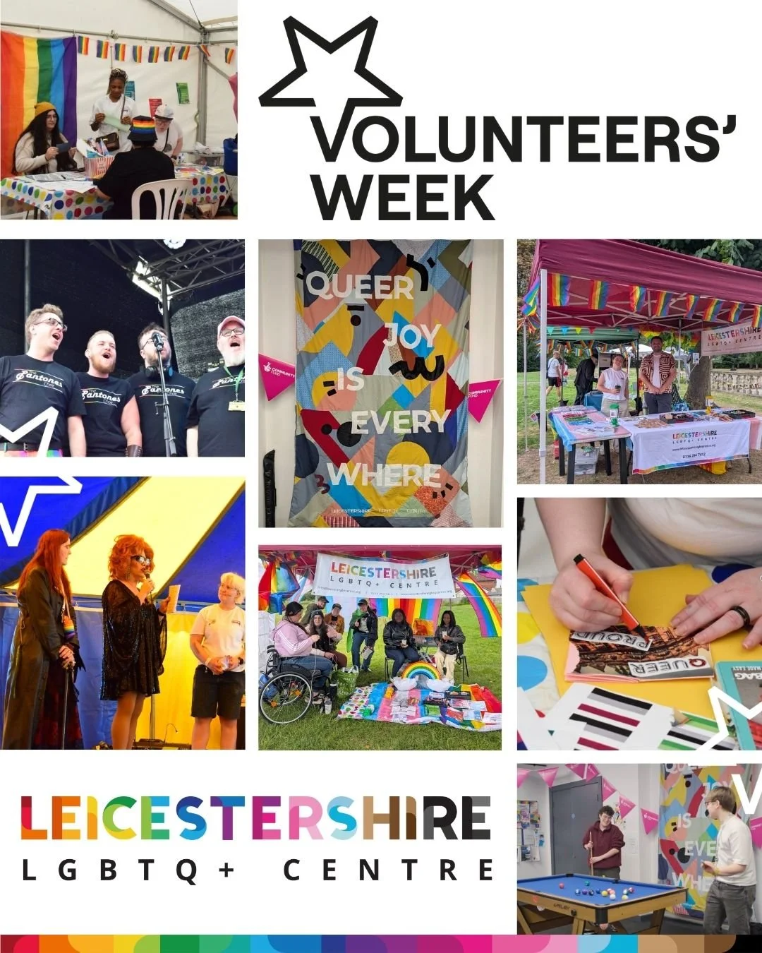 🚨Did you know that the Centre started as an LGBT helpline in 1976, run ENTIRELY by volunteers?🚨

We&rsquo;re proud to be taking part in Volunteers&rsquo; Week 2026 - celebrating 50 years of volunteers powering Leicestershire LGBTQ+ Centre! 🌈 

Tod