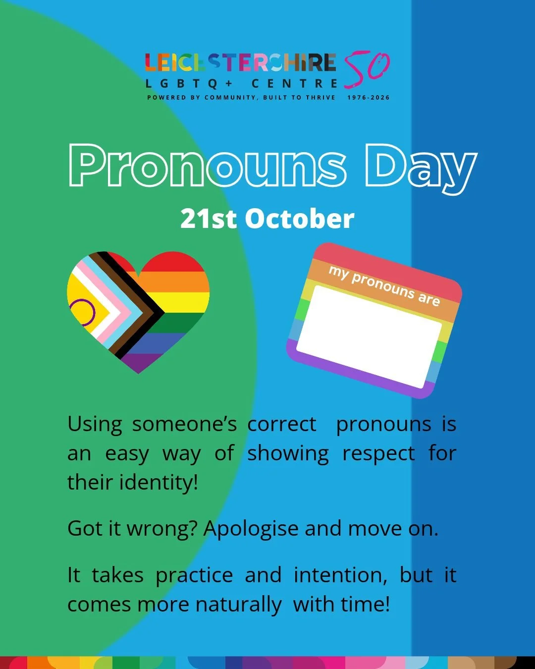 Everyone is unique and everyone's gender identities and expressions are valid. 

Avoiding assumptions about people's pronouns, as well as using your own pronouns when meeting people  are easy, simple ways of being inclusive and affirming.🌈