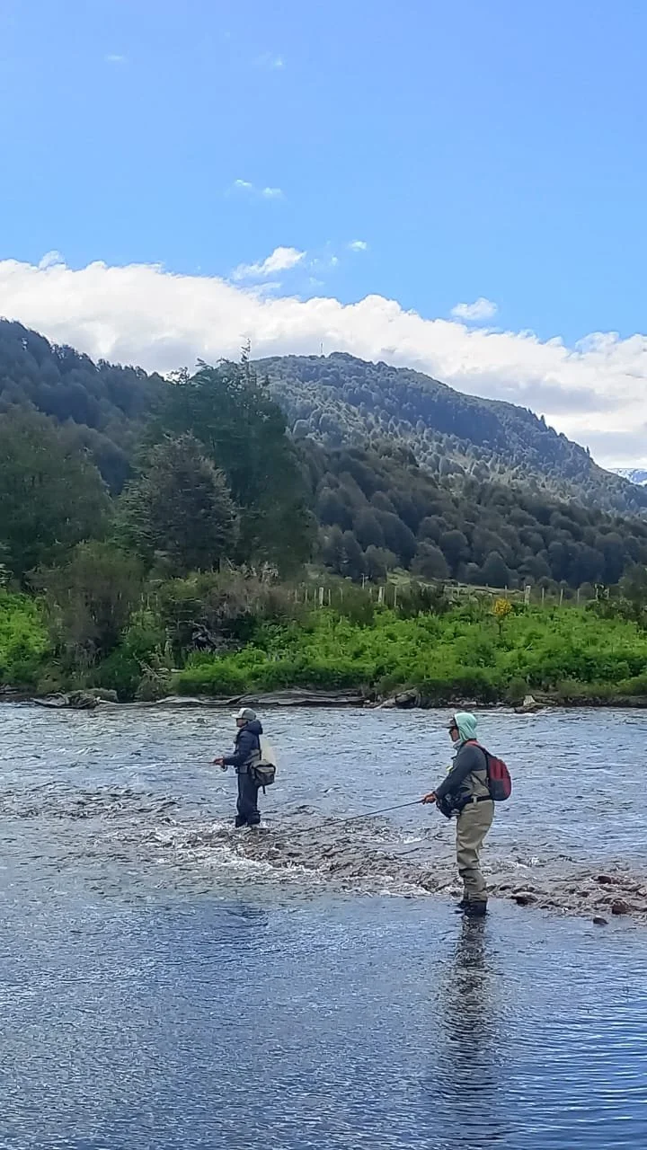 Pescadoras en Terra Fishing, Patagonia Chile