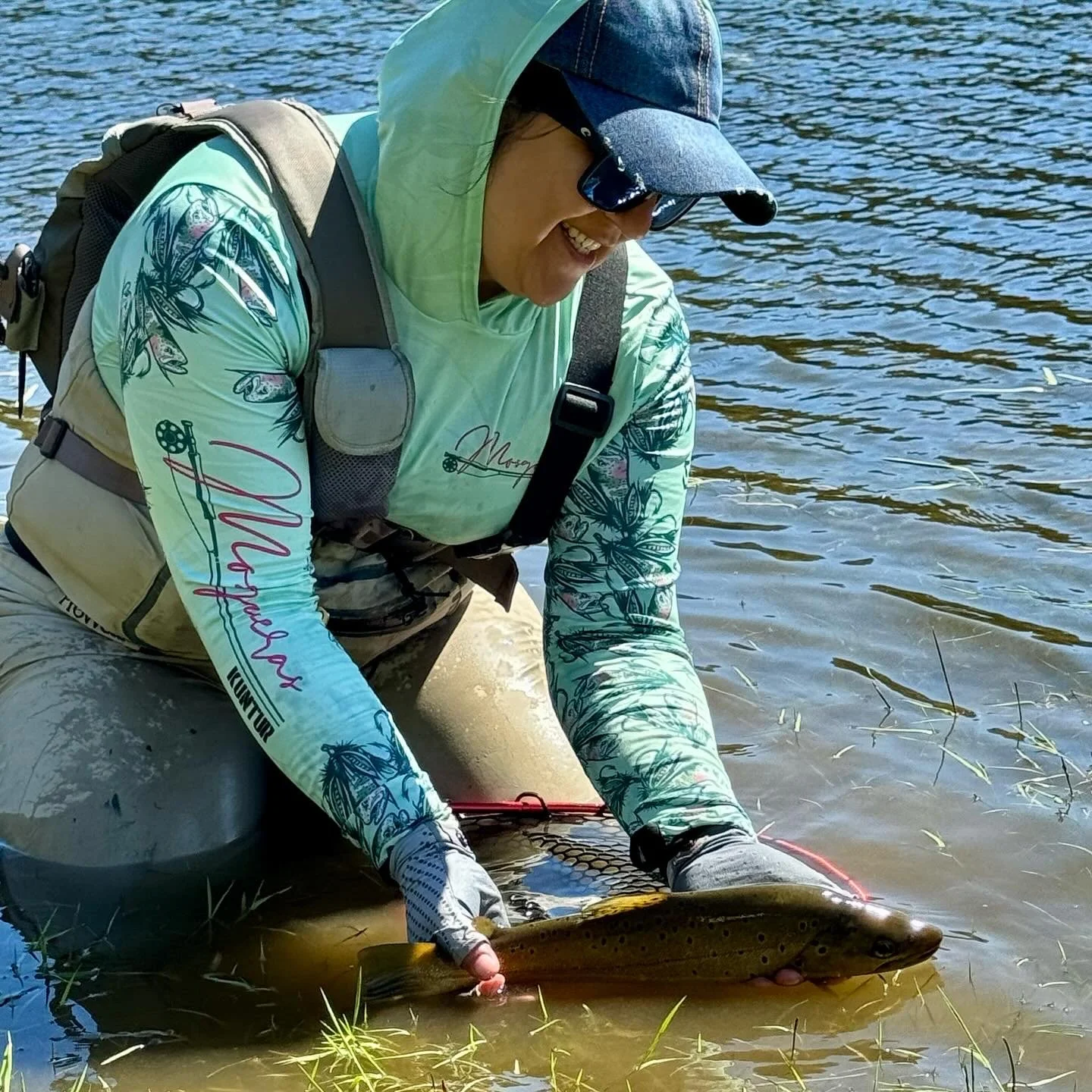 Release, brown trout in Chilean Patagonia