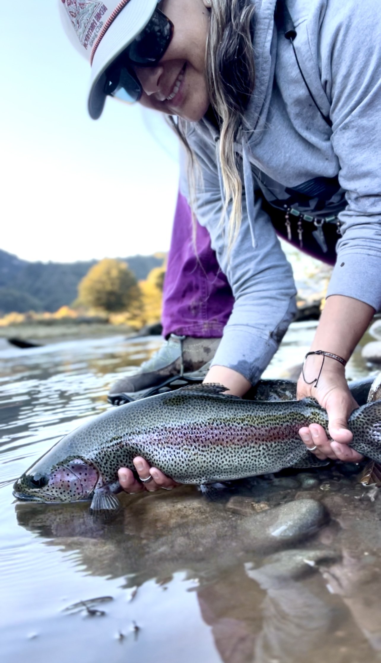 Rainbown trout, Patagonia Chile, mosquera 