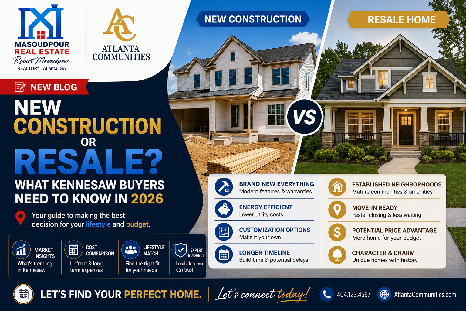 New Construction or Resale? What Kennesaw Buyers Need to Know in 2026