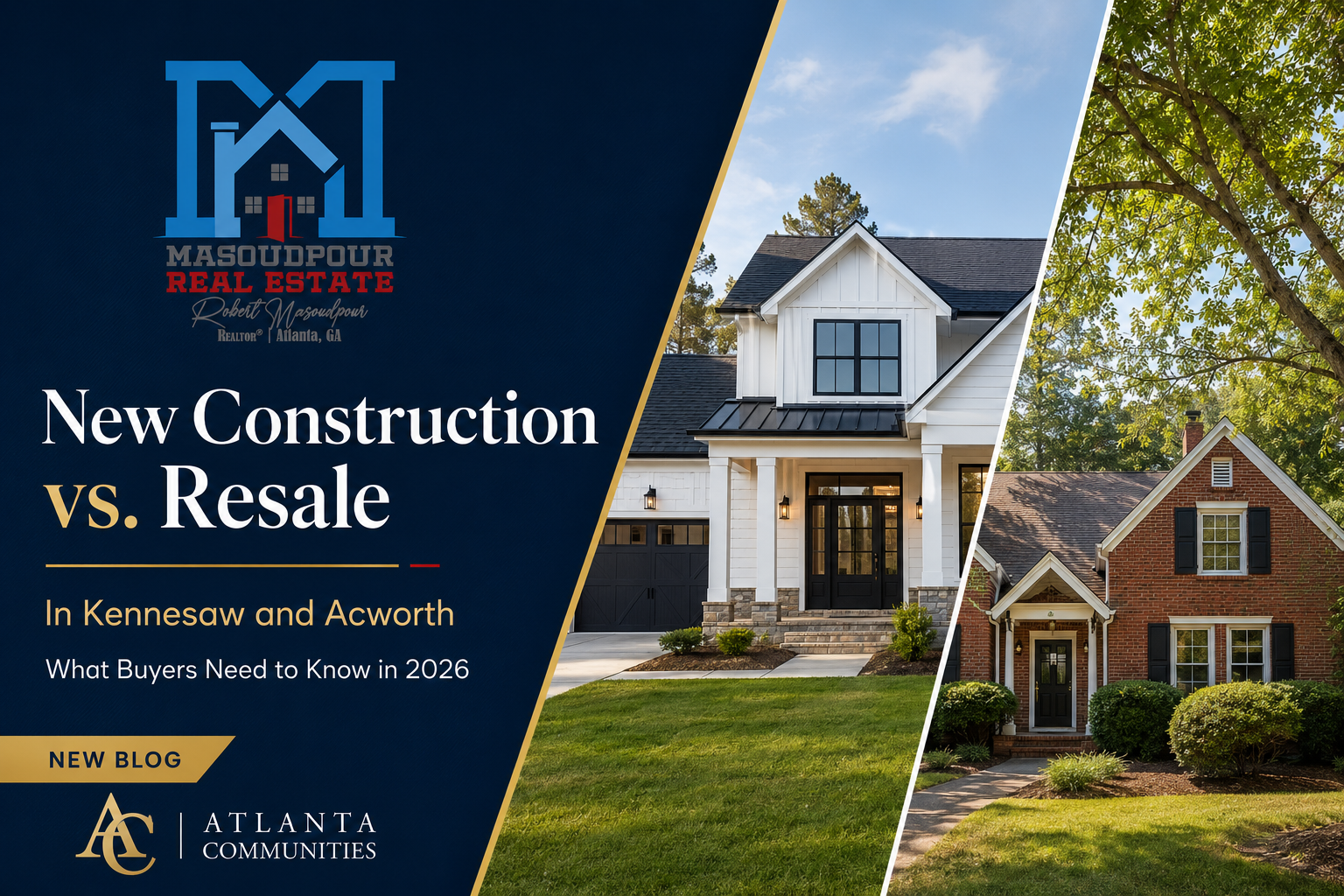 New Construction vs. Resale in Kennesaw and Acworth: What Buyers Need to Know in 2026