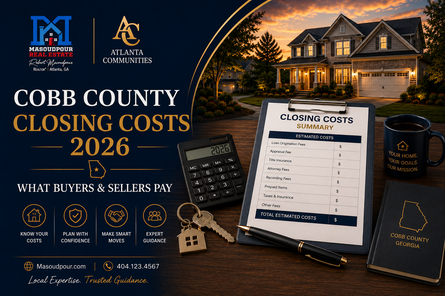 Cobb County Closing Costs 2026: What Buyers &amp; Sellers Pay