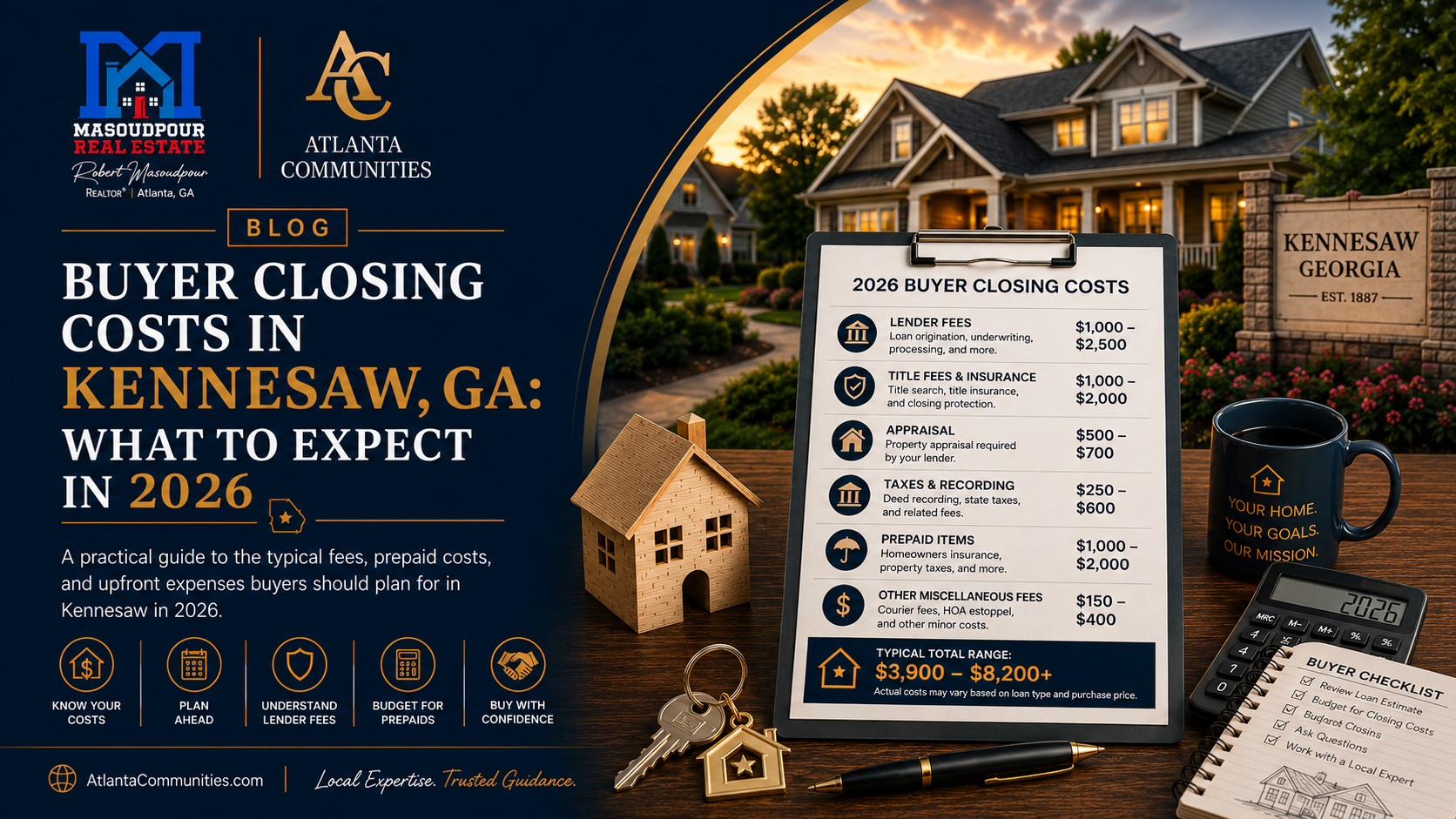 Buyer Closing Costs in Kennesaw, GA: What to Expect in 2026