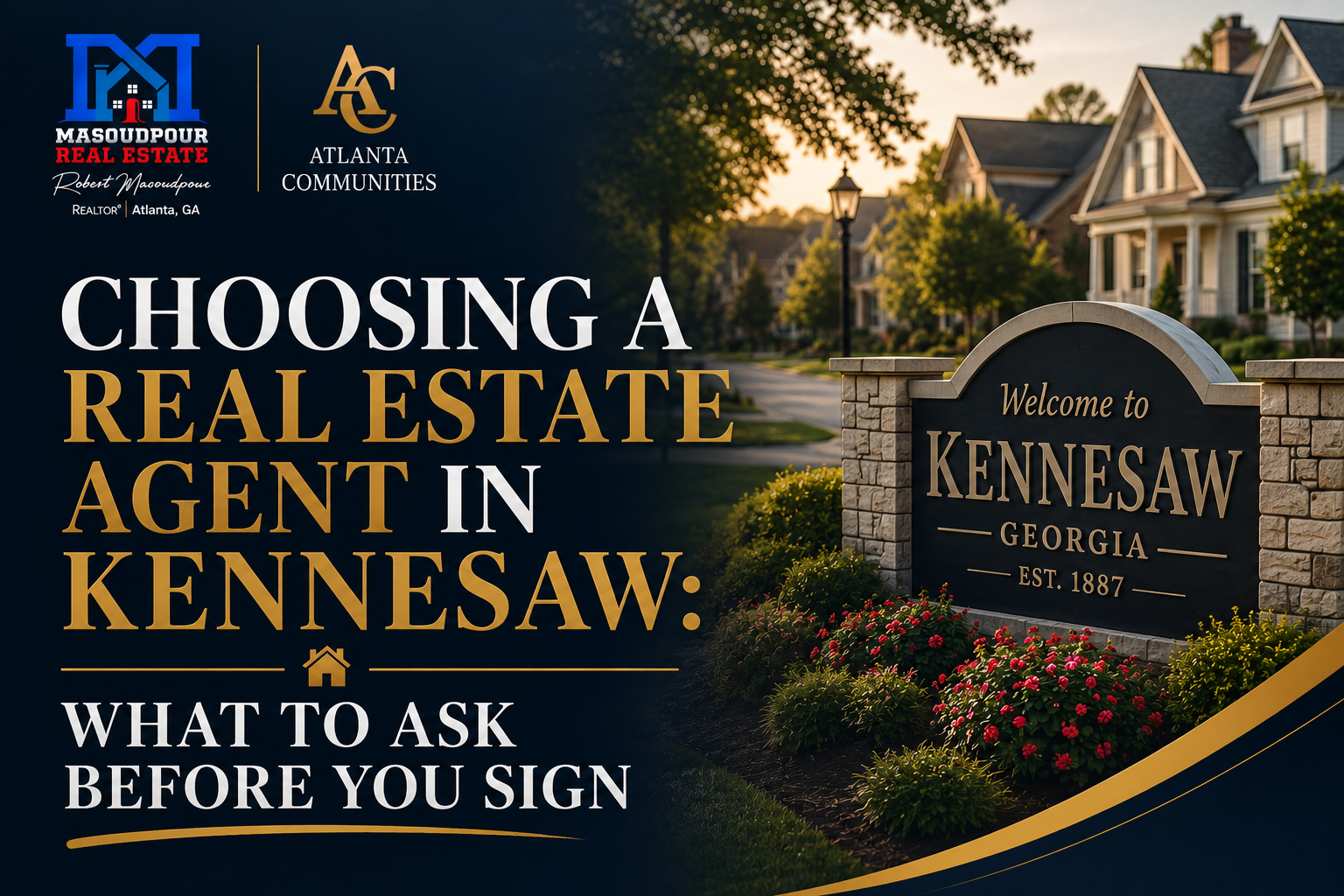 Choosing a Real Estate Agent in Kennesaw: What to Ask Before You Sign