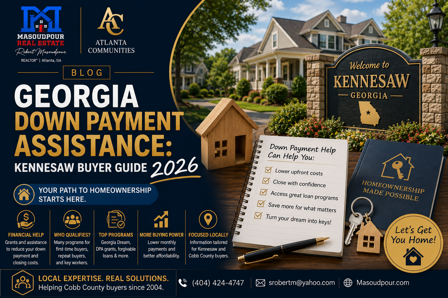 Georgia Down Payment Assistance: Kennesaw Buyer Guide 2026