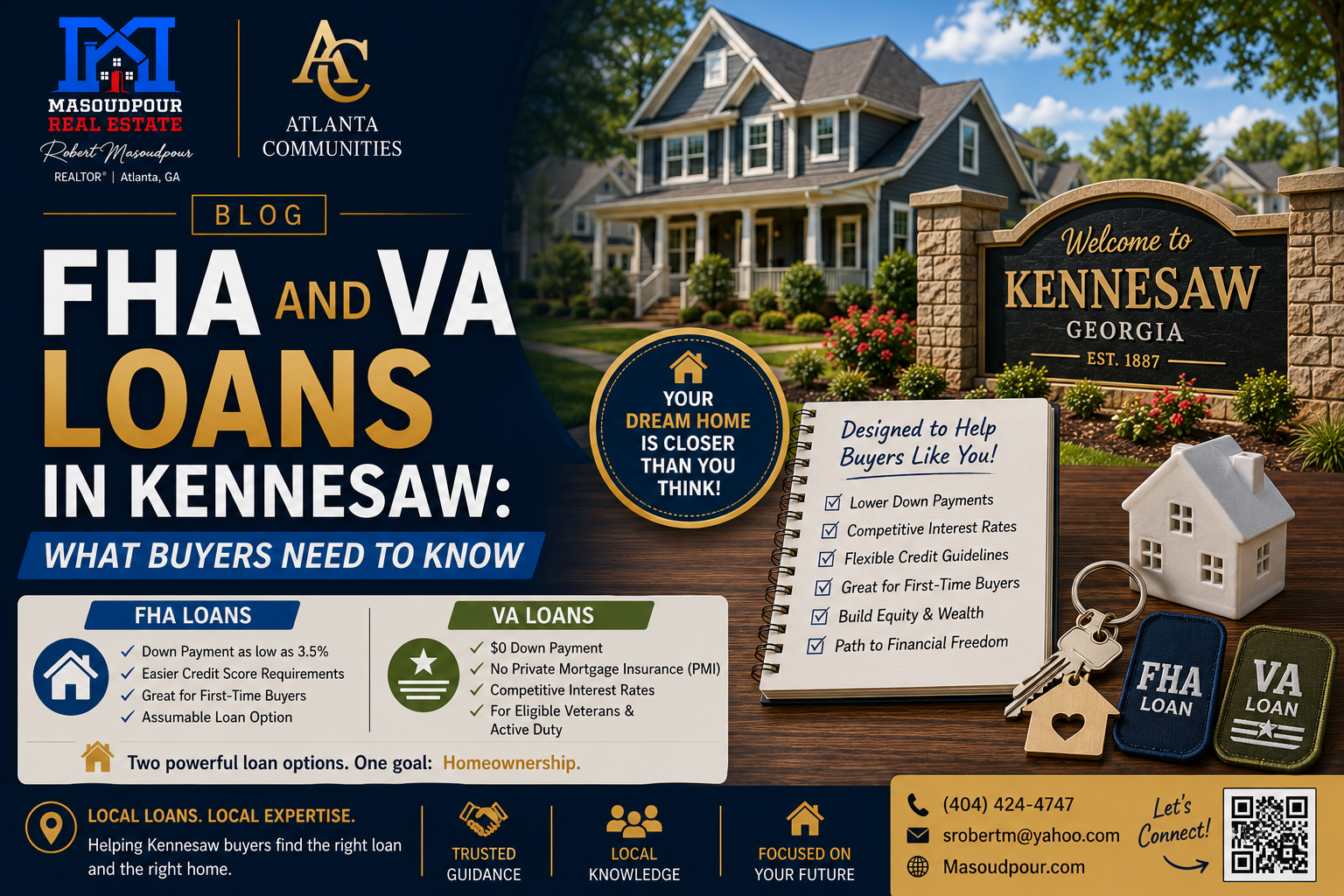 FHA and VA Loans in Kennesaw: What Buyers Need to Know