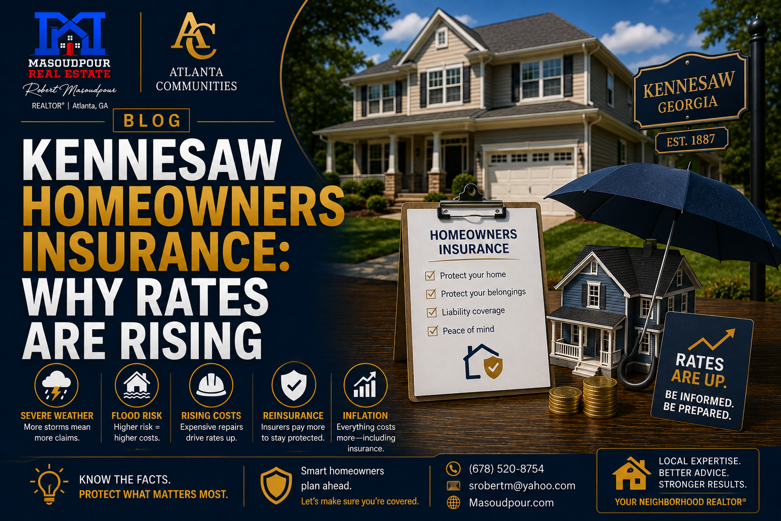 Kennesaw Homeowners Insurance: Why Rates Are Rising