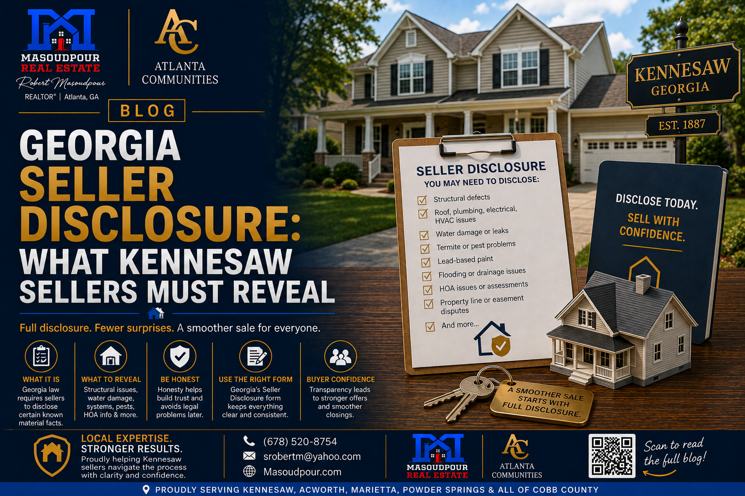 Georgia Seller Disclosure: What Kennesaw Sellers Must Reveal