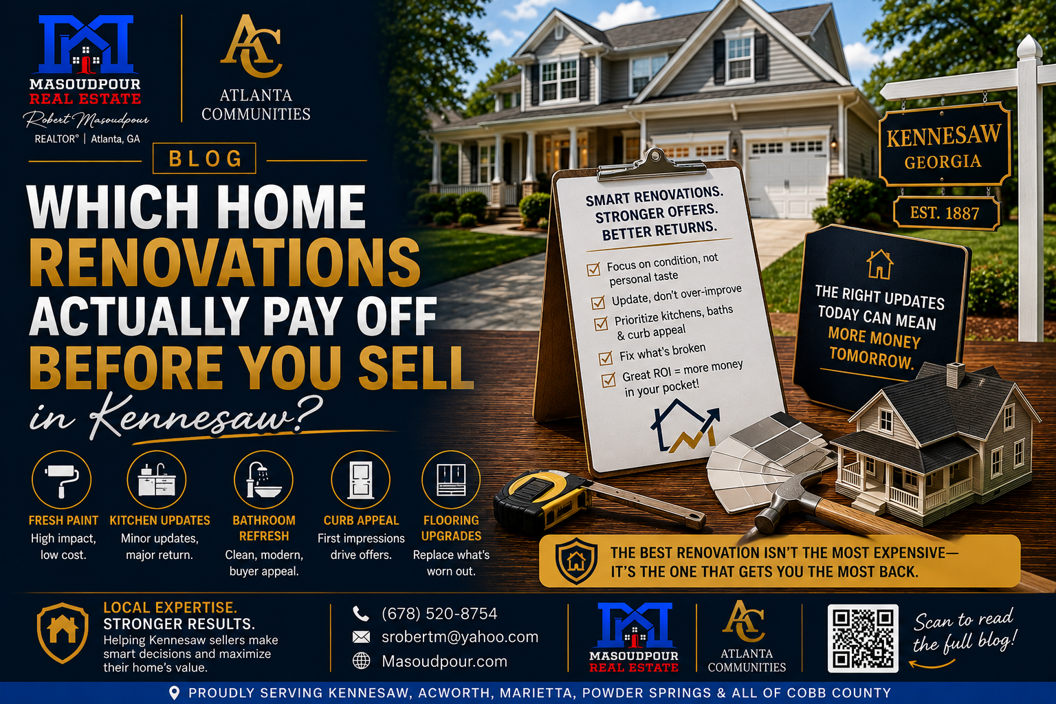 Which Home Renovations Actually Pay Off Before You Sell in Kennesaw?