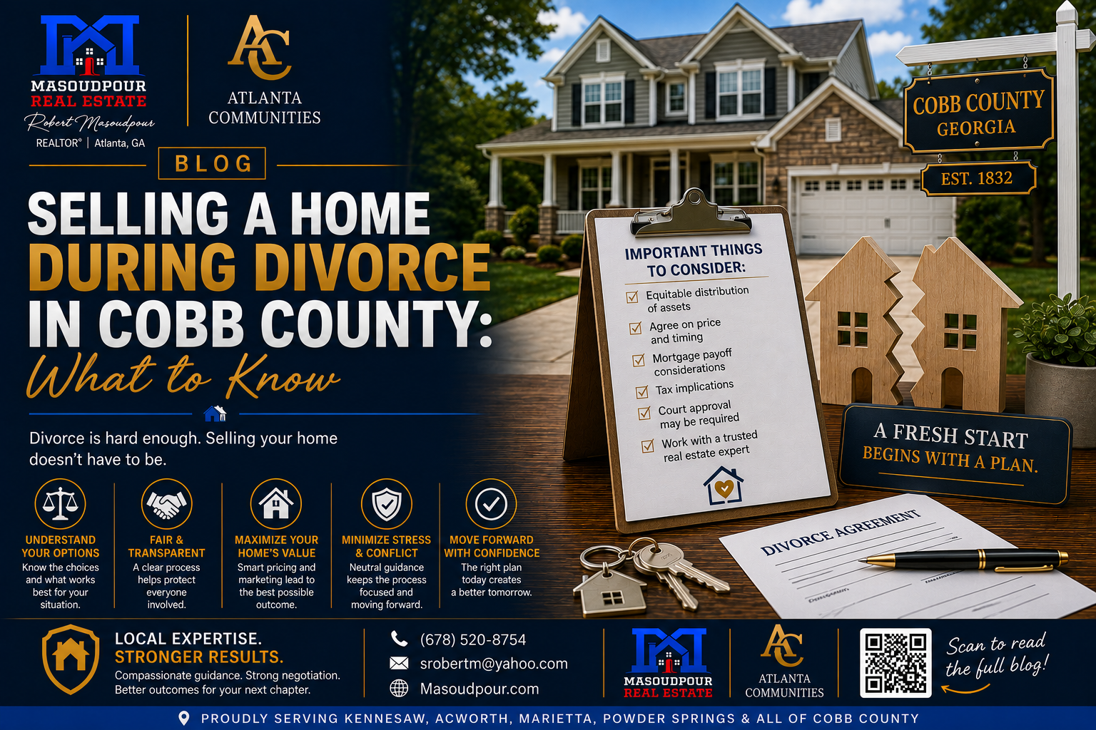 Selling a Home During Divorce in Cobb County: What to Know