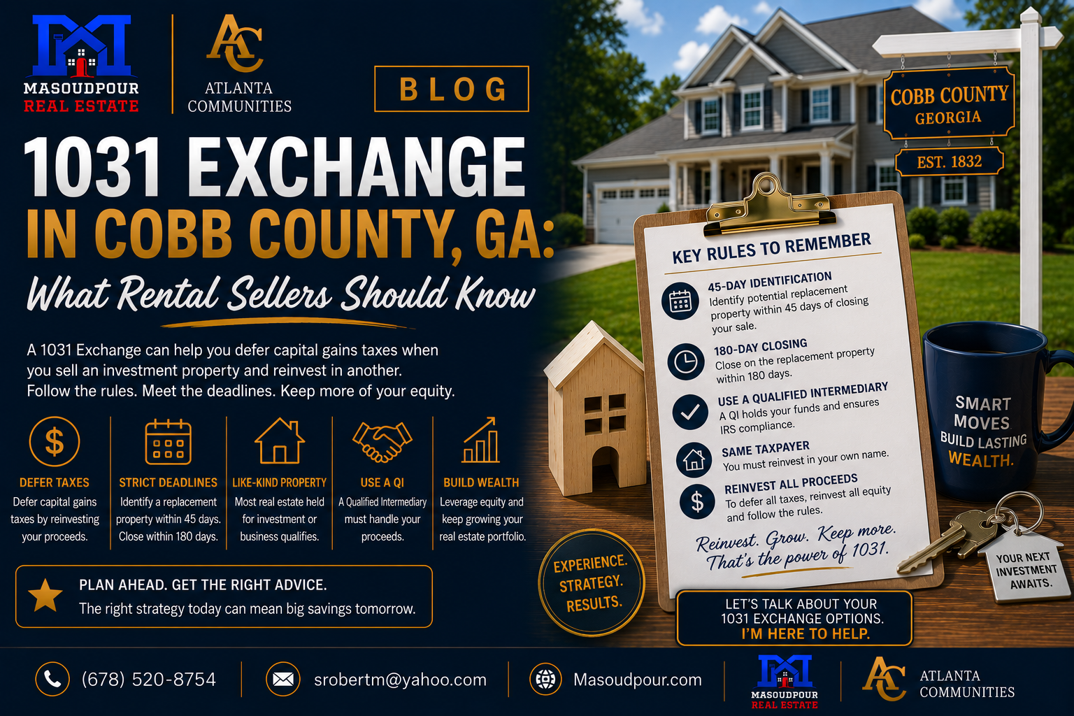 1031 Exchange in Cobb County, GA: What Rental Sellers Should Know
