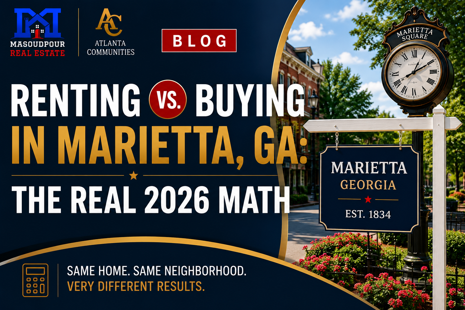 Renting vs. Buying in Marietta, GA: The Real 2026 Math