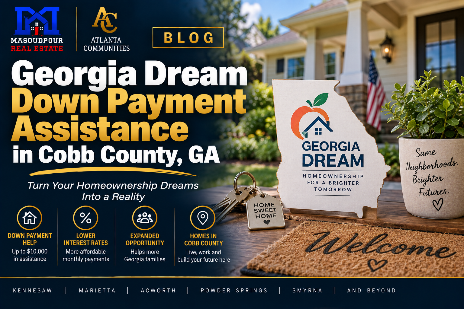 Georgia Dream Down Payment Assistance in Cobb County, GA