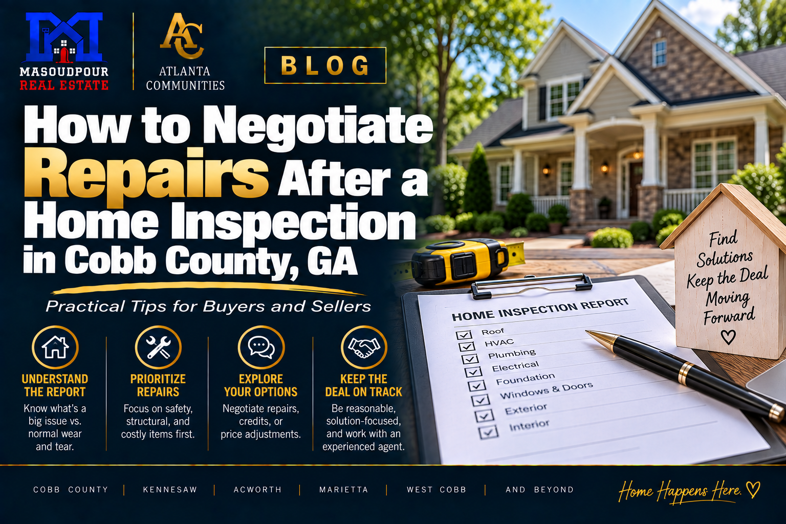 How to Negotiate Repairs After a Home Inspection in Cobb County, GA