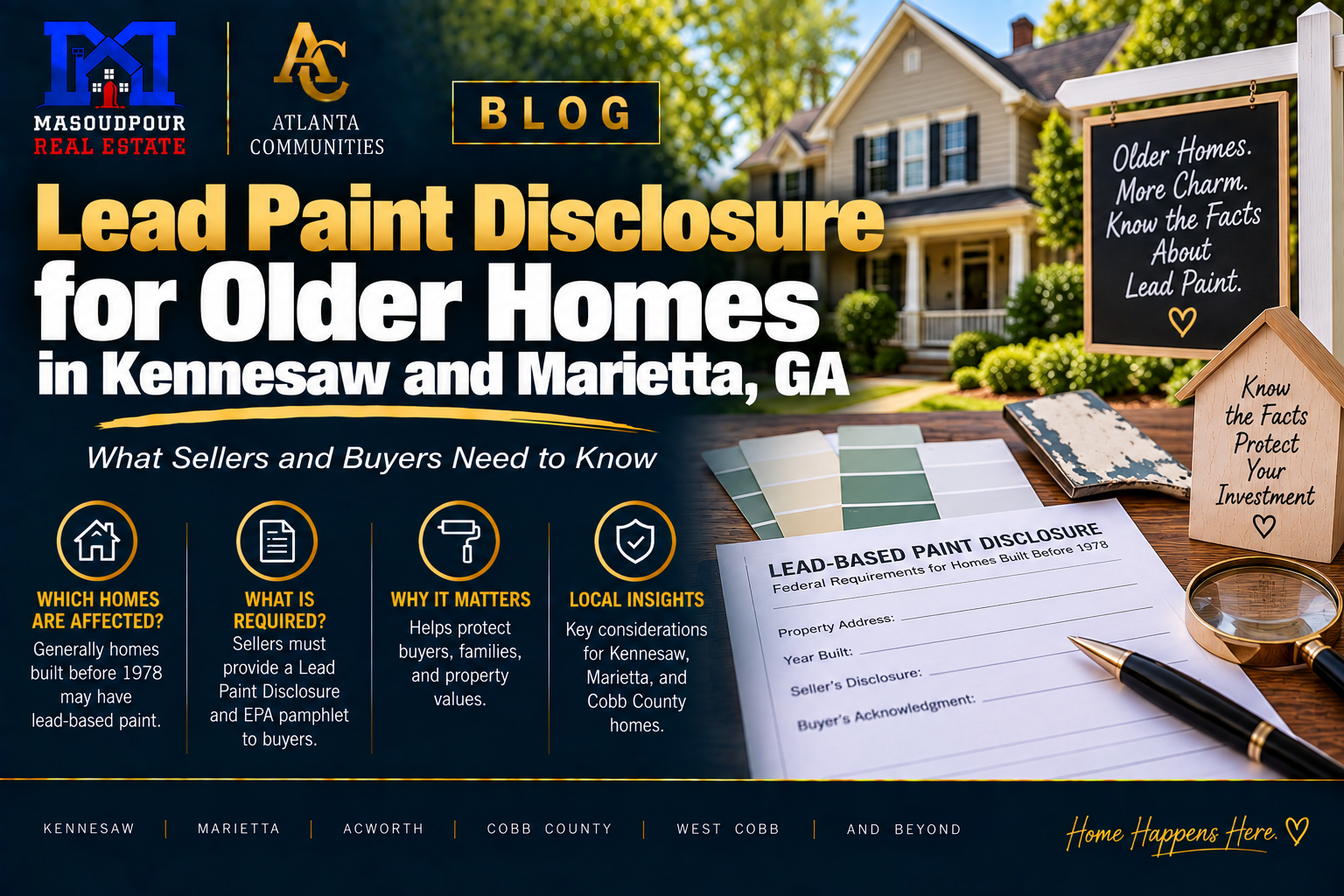 Lead Paint Disclosure for Older Homes in Kennesaw and Marietta, GA