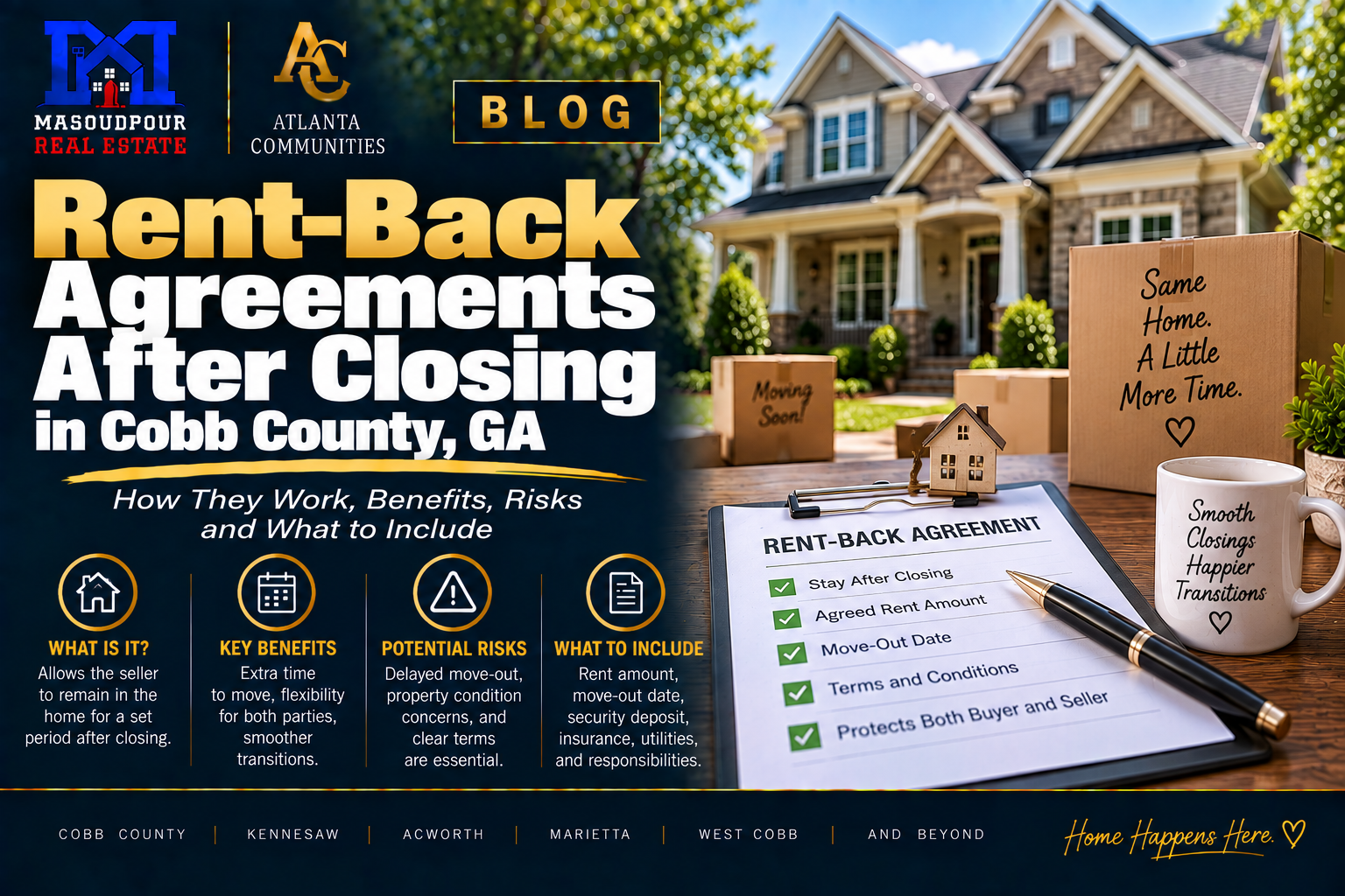 Rent-Back Agreements After Closing in Cobb County, GA