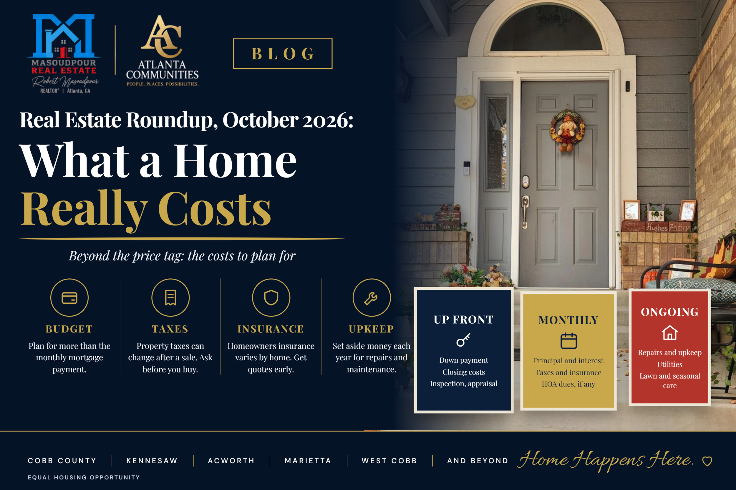 Real Estate Roundup, October 2026: What a Home Really Costs