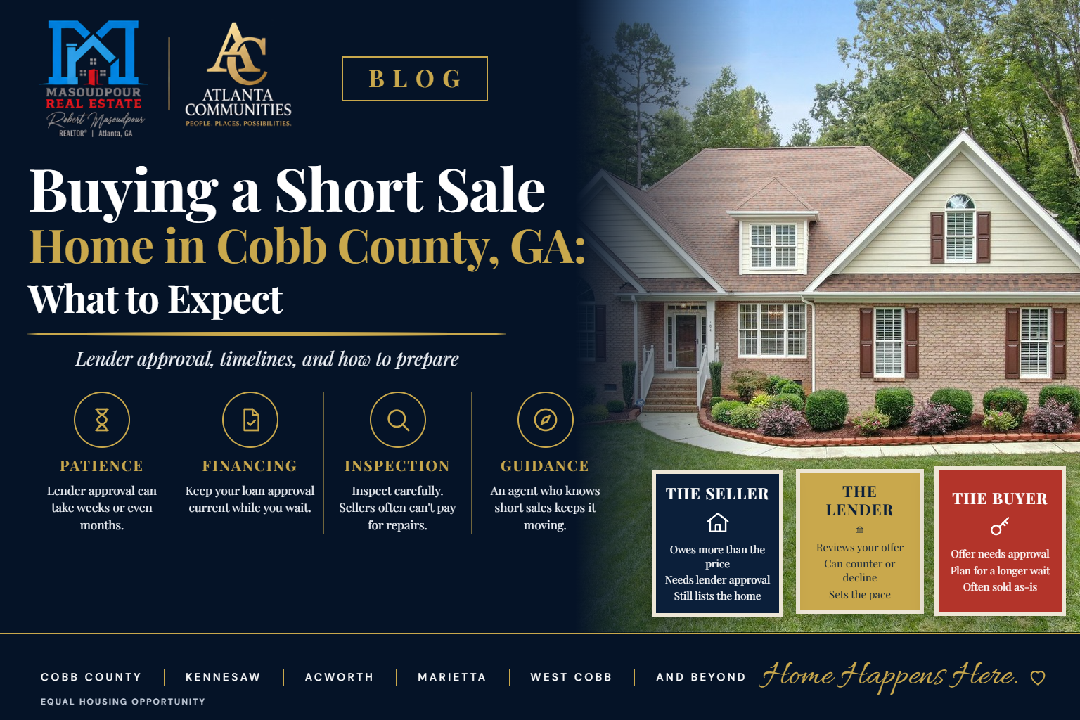 Buying a Short Sale Home in Cobb County, GA: What to Expect