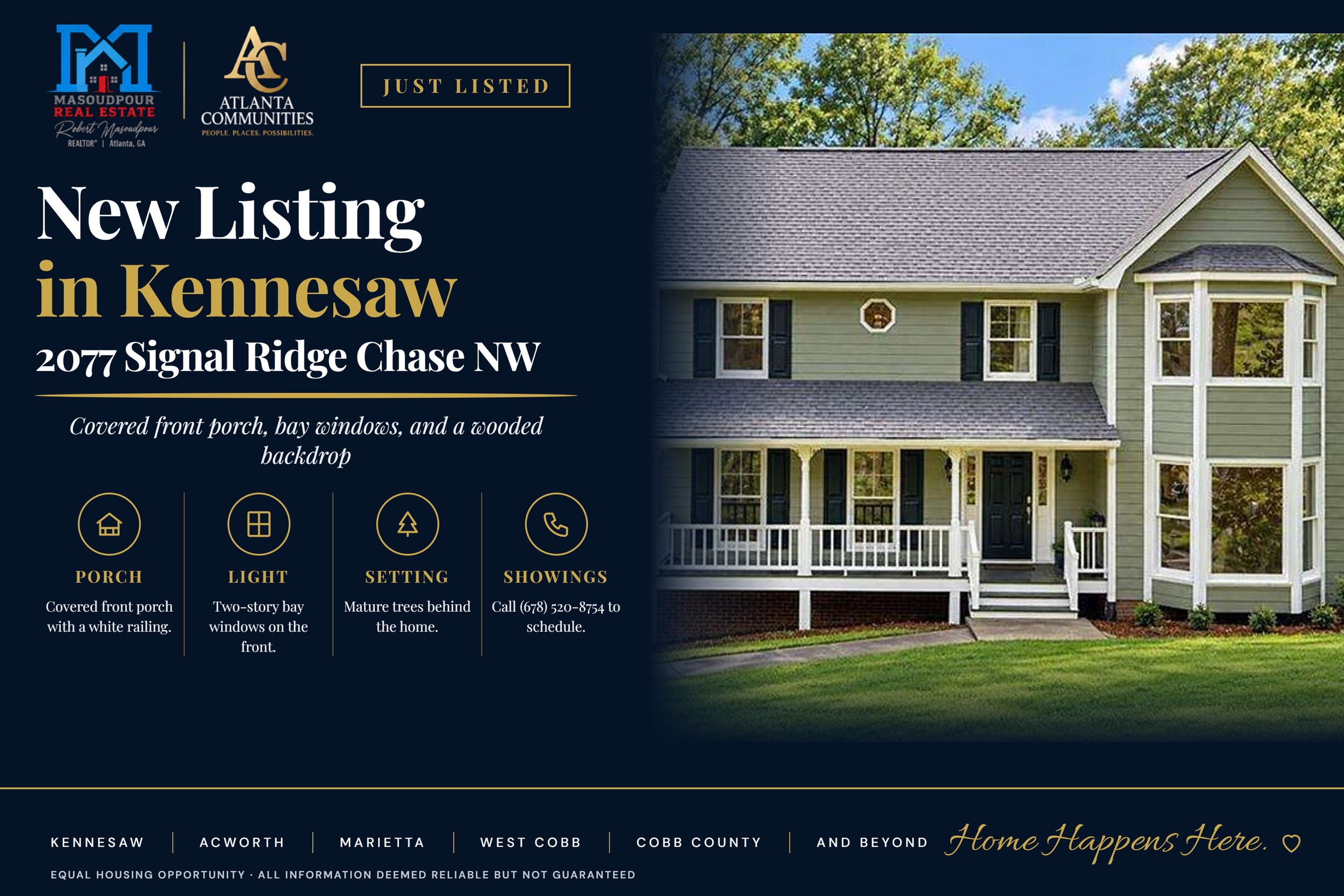 New Listing in Kennesaw: 2077 Signal Ridge Chase NW